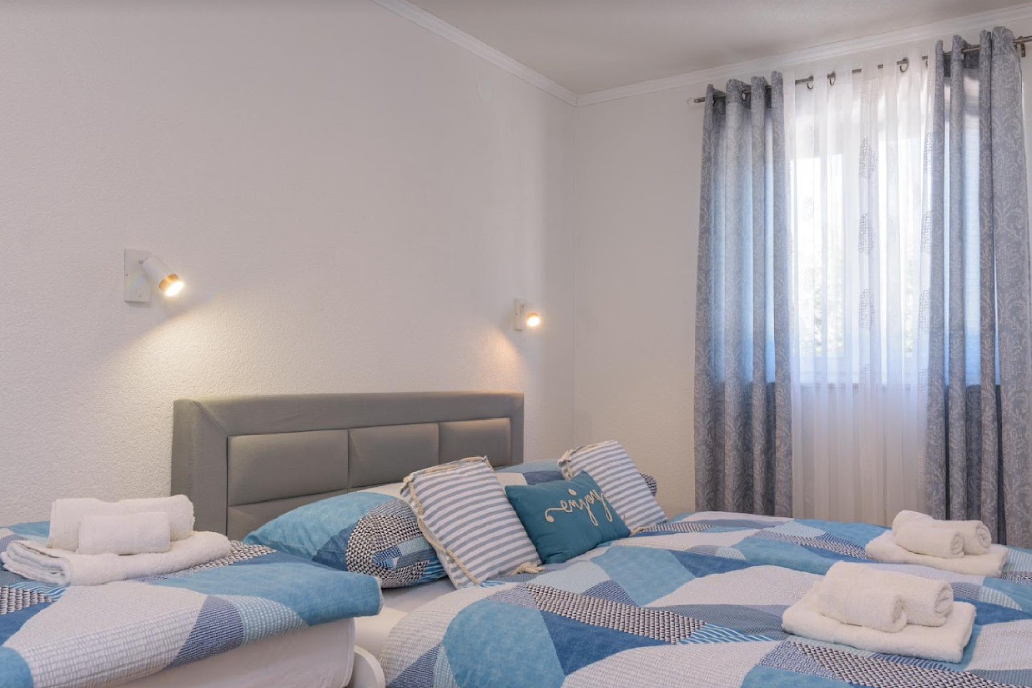 Apartments Vujina - One Bedroom apartment and Balcony 4 (Antonio)-Schlafzimmer