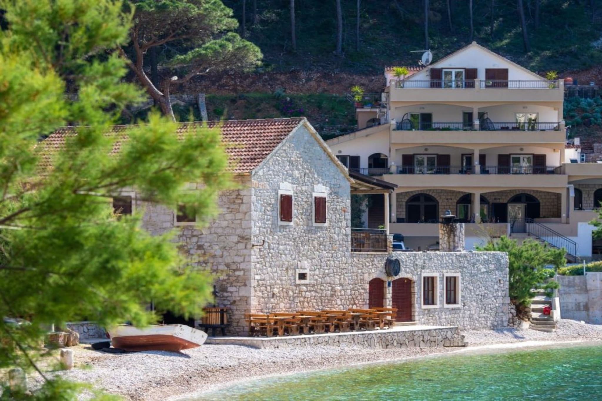 Apartments Šer Zane - One Bedroom Apartment with Terrace and Sea View (3)-Extérieur