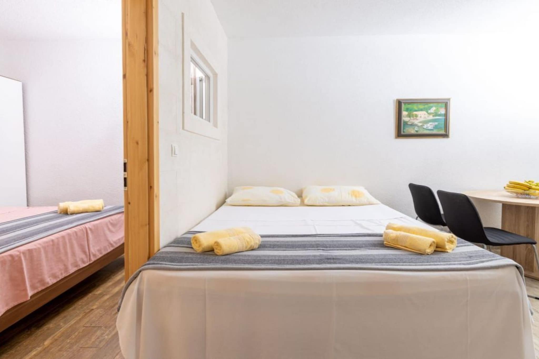 Apartments Šer Zane - One Bedroom Apartment with Terrace and Sea View (3)-Chambre