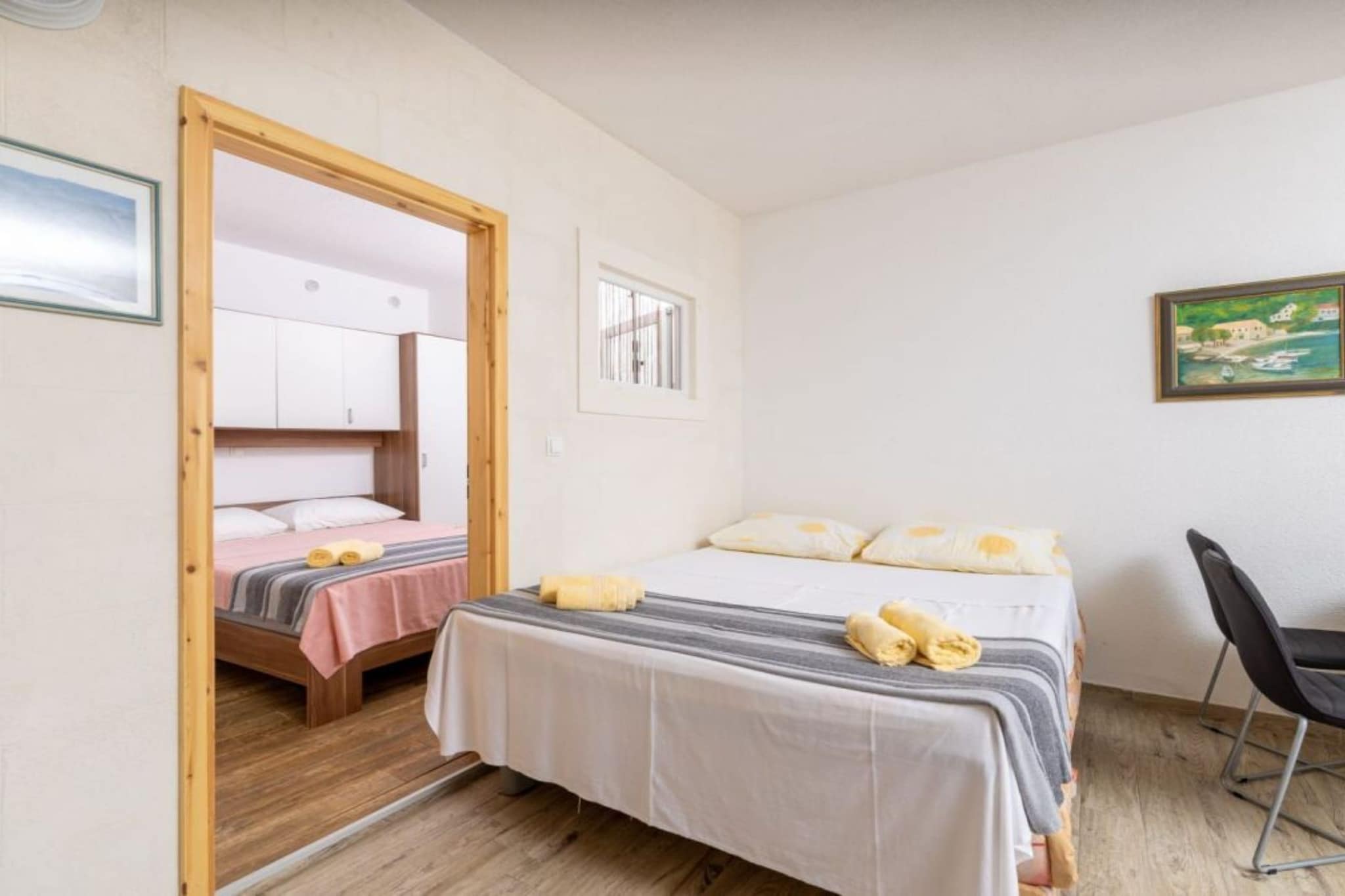 Apartments Šer Zane - One Bedroom Apartment with Terrace and Sea View (3)-Chambre