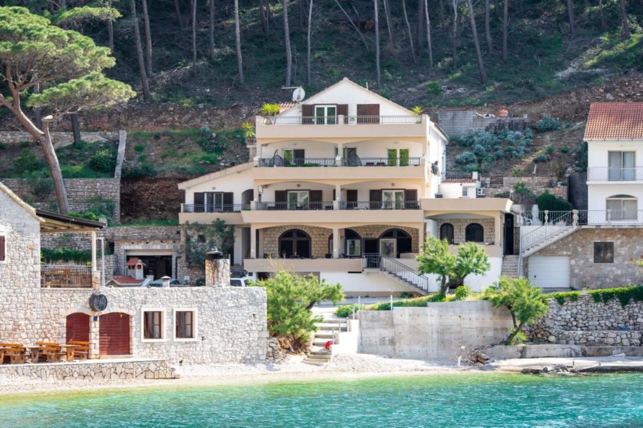 Apartments Šer Zane - One Bedroom Apartment with Terrace and Sea View (4)