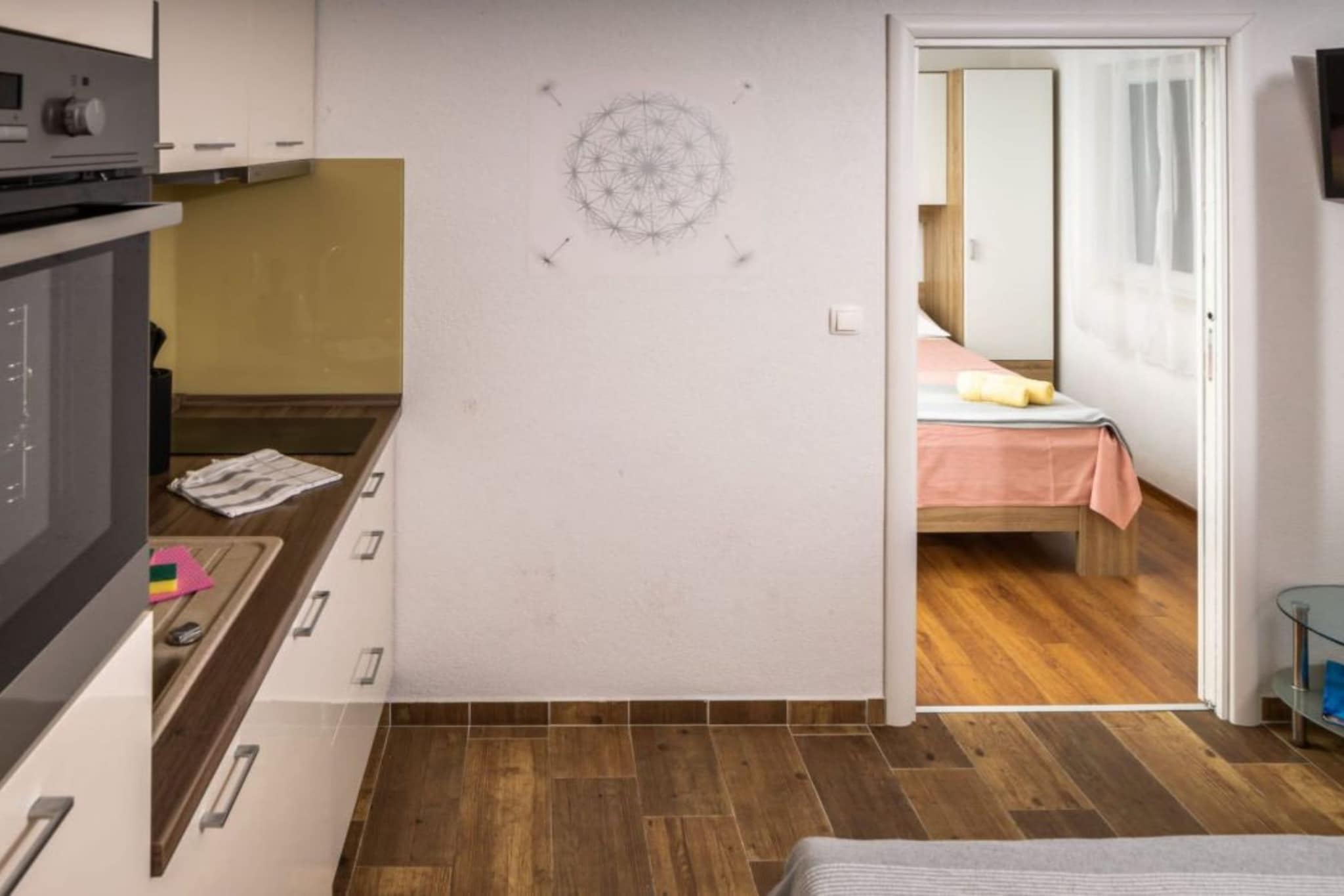 Apartments Šer Zane - One Bedroom Apartment with Terrace and Sea View (5)-Cuisine