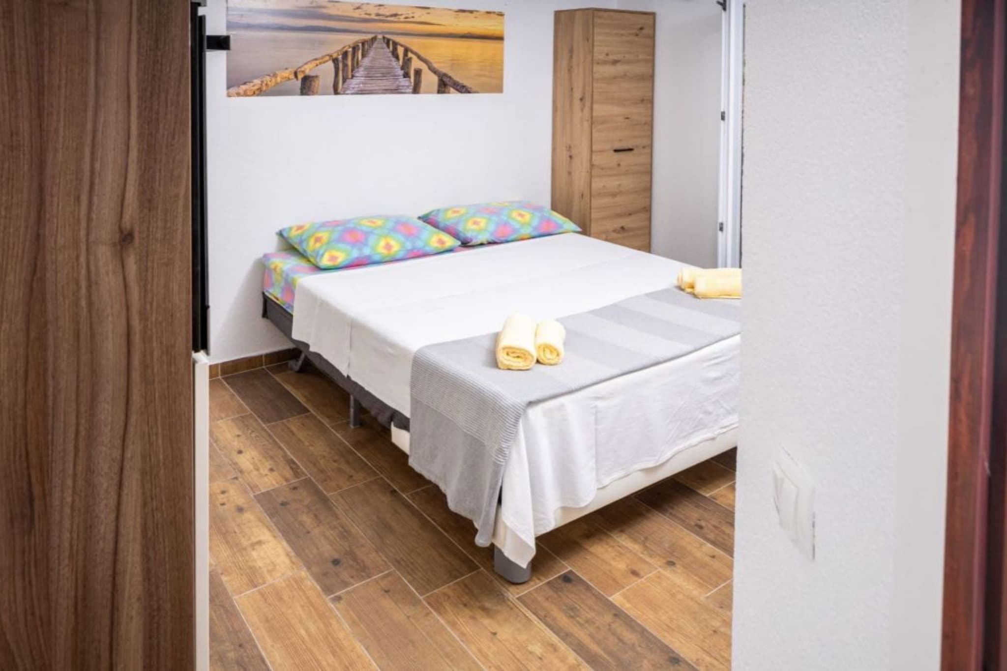 Apartments Šer Zane - One Bedroom Apartment with Terrace and Sea View (6)-Chambre