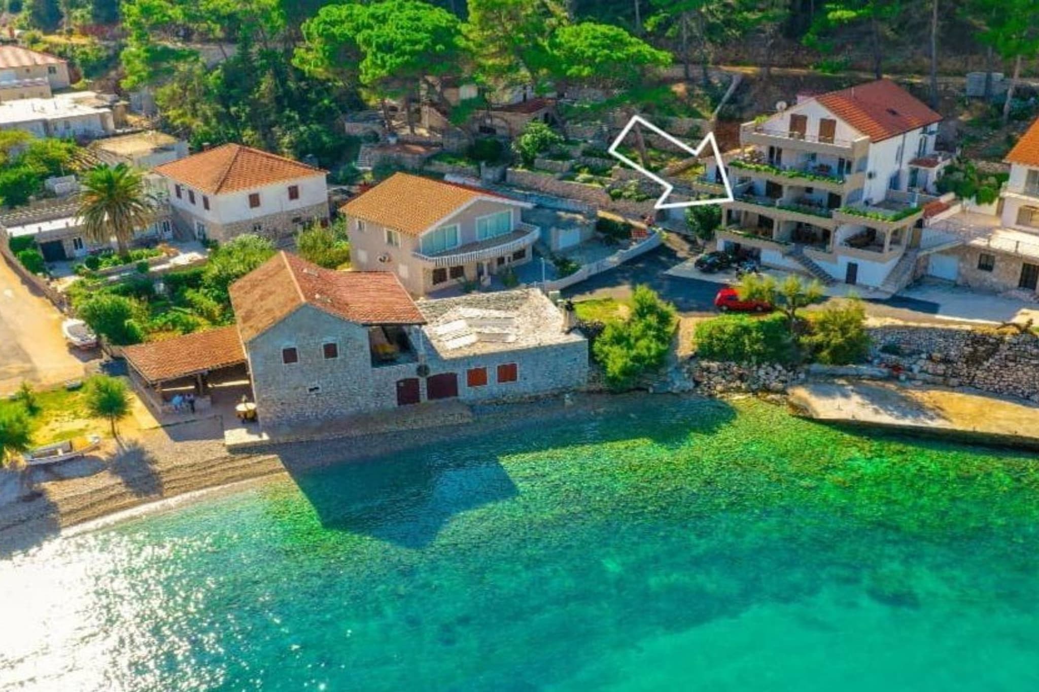 Apartments Šer Zane - One Bedroom Apartment with Terrace and Sea View (7)-Extérieur