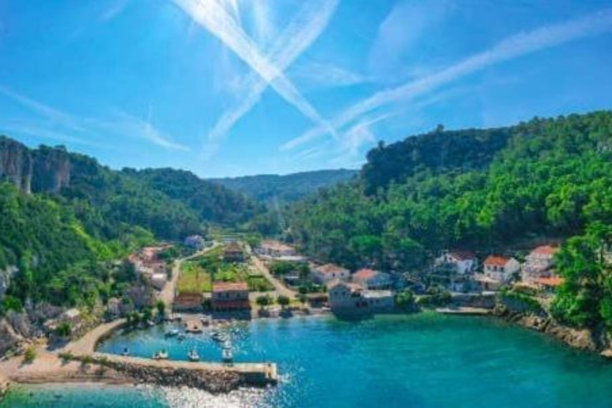 Apartments Šer Zane - One Bedroom Apartment with Terrace and Sea View (7)-Extérieur