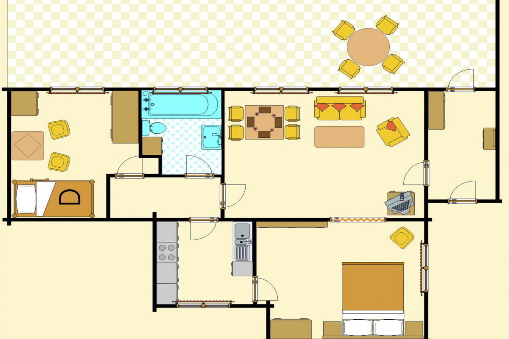 Holiday apartment by the swimming pool F 997