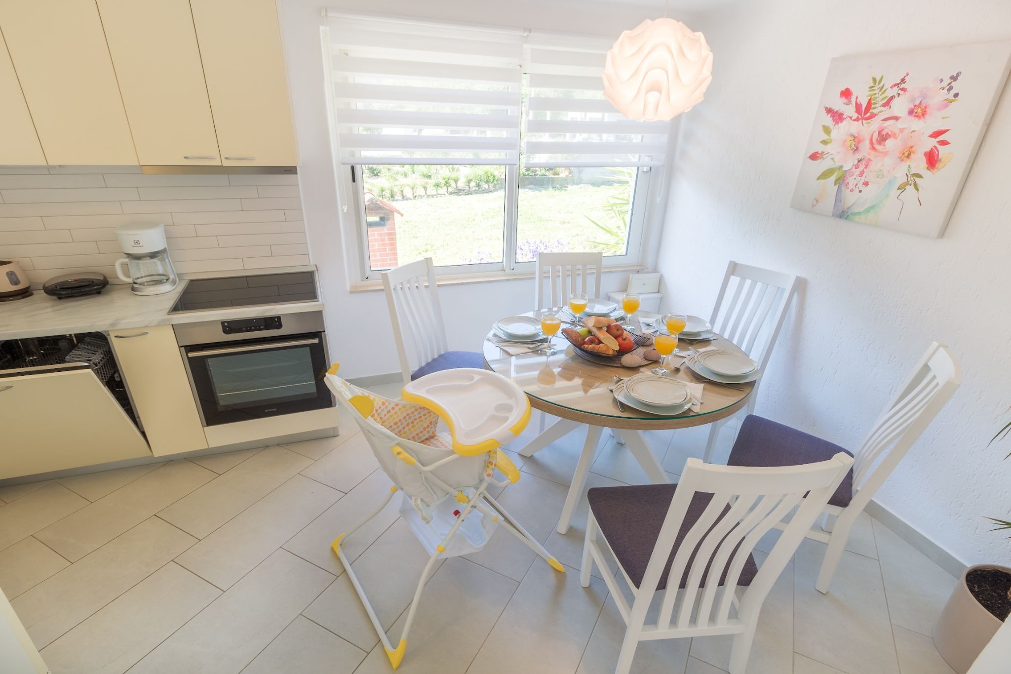 Holiday Home Milutinovic - Four Bedroom  Holiday Home with Sea View-Dining room
