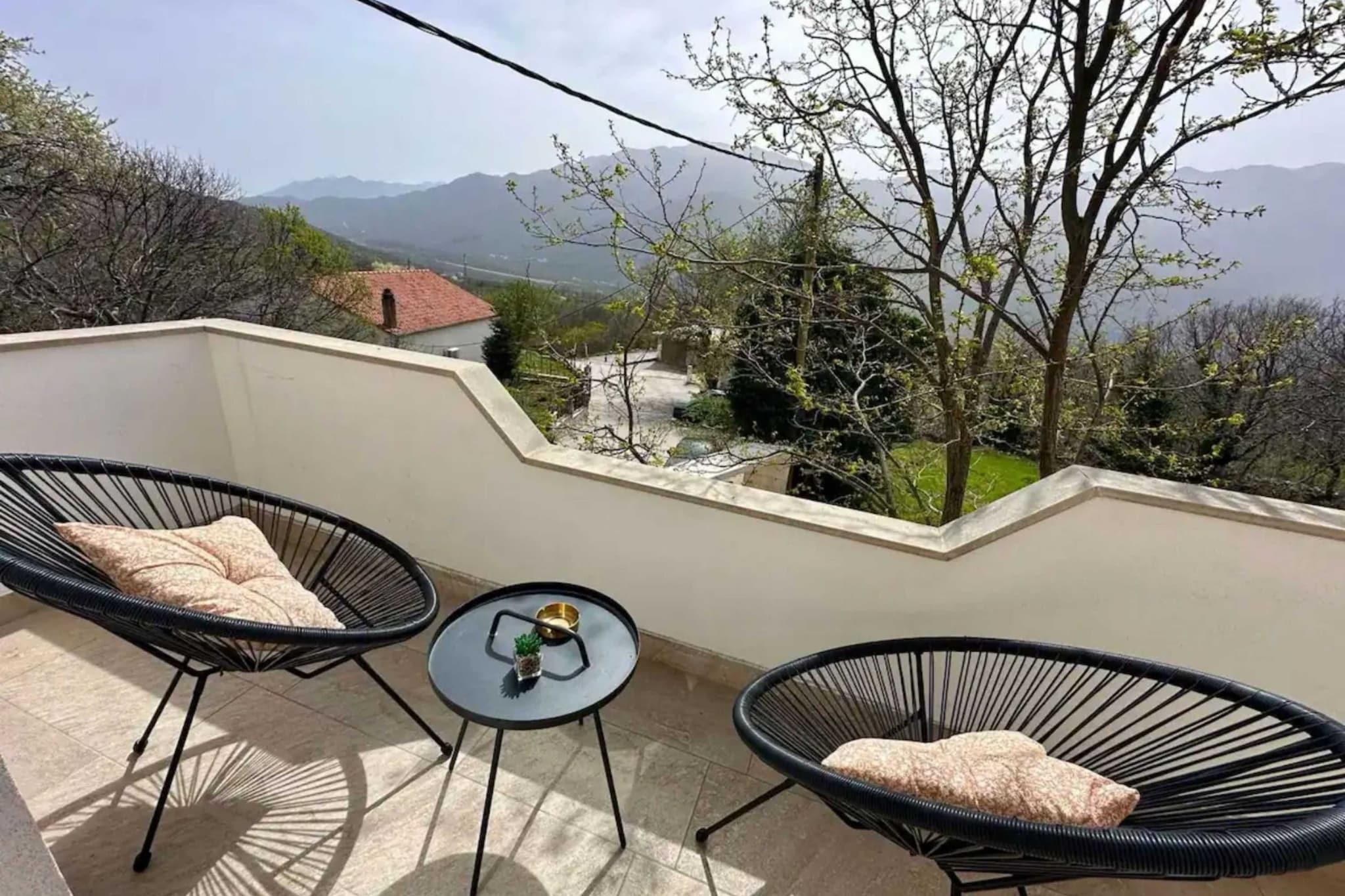 Apartment Ivan with Pool - Two Bedroom Apartment with Terrace and Swimming pool-Balcon-terrasse