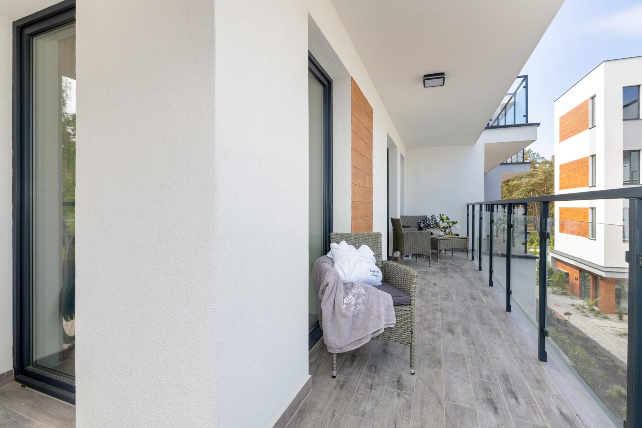 Apartamenty Powstańców WLKP 16D-25 Pobierowo - Terrace balcony