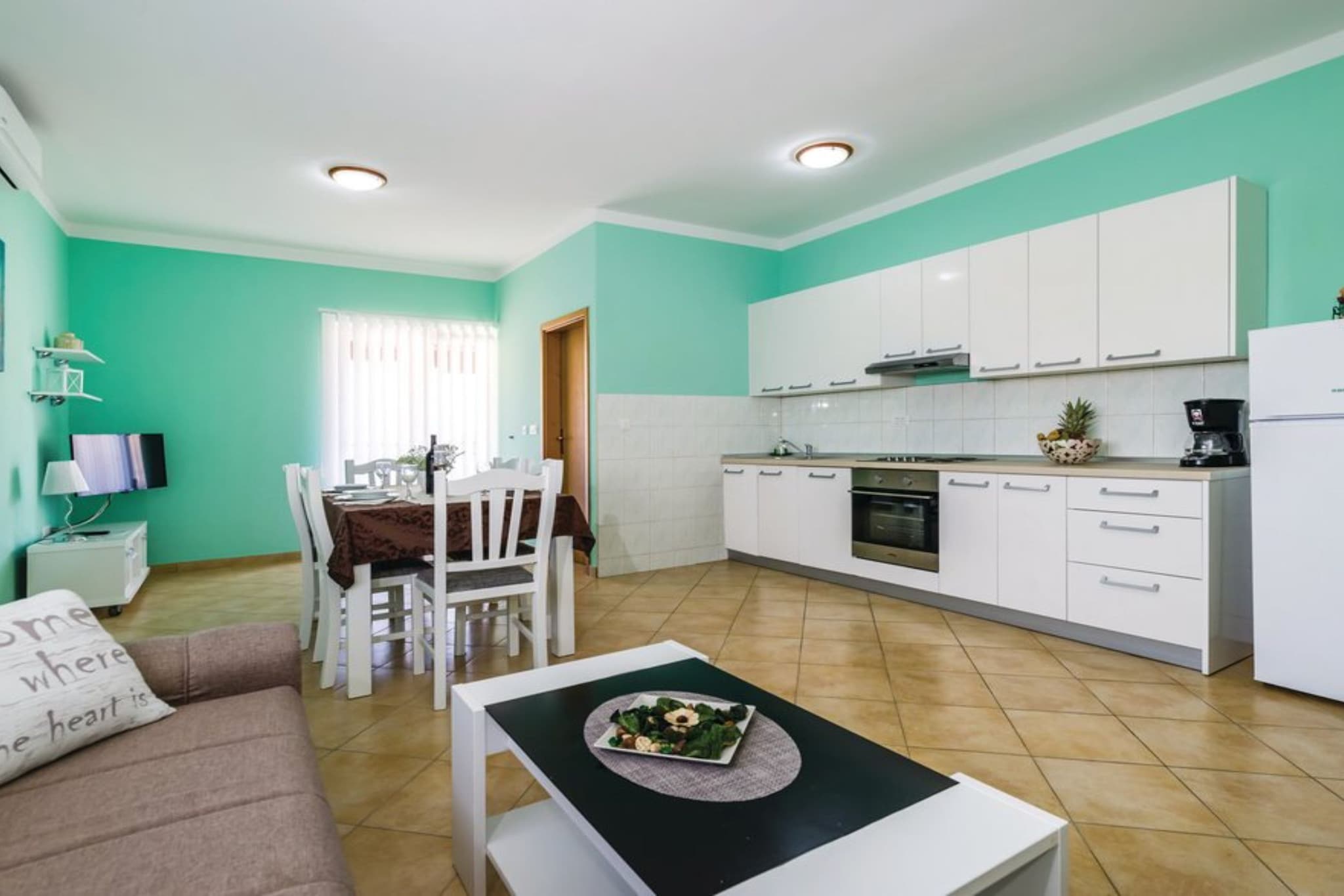 Holiday Home Villa Ksenija - Six Bedroom Holiday Home with Pool-Living room
