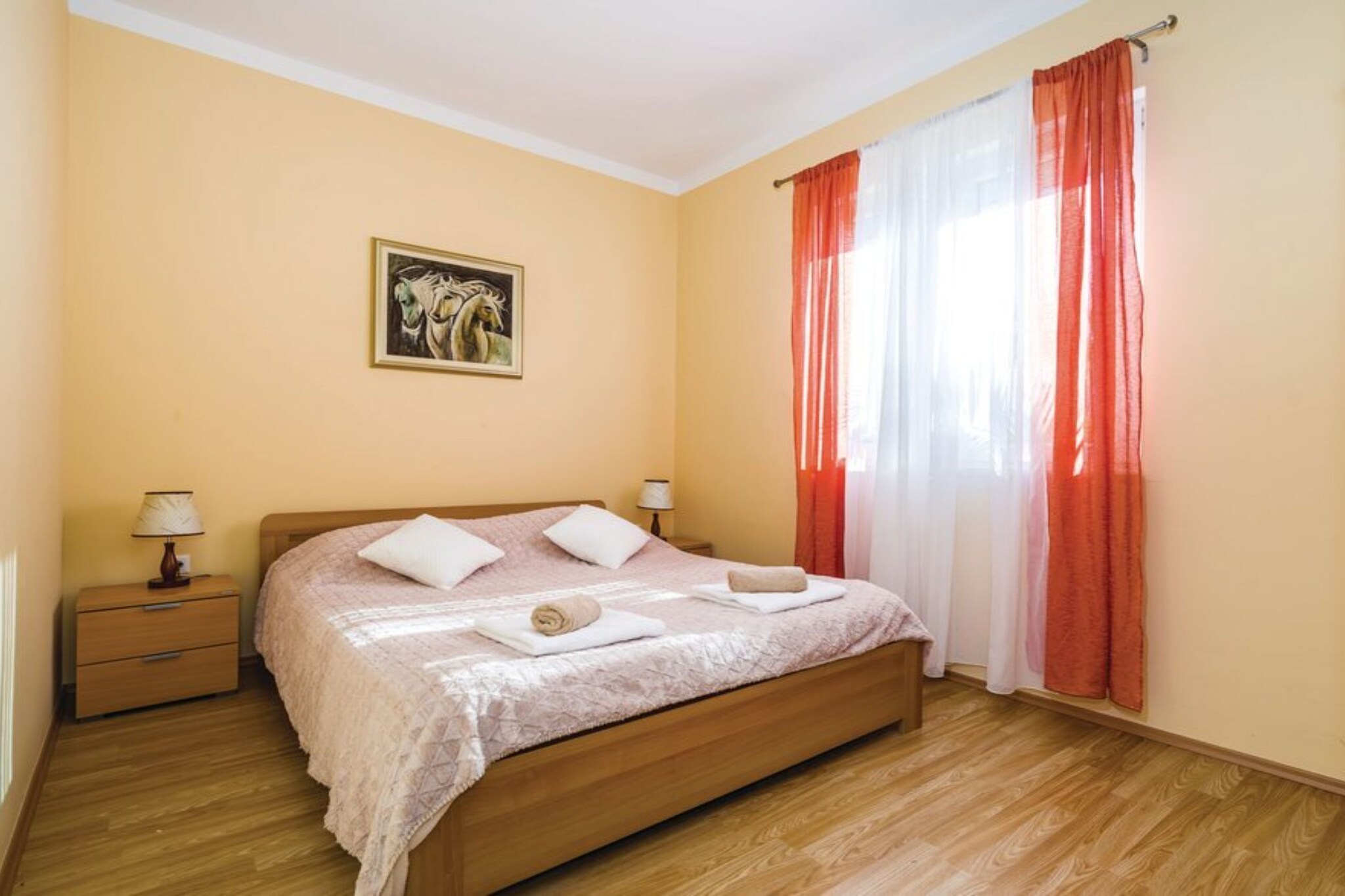 Holiday Home Villa Ksenija - Six Bedroom Holiday Home with Pool-Bedroom