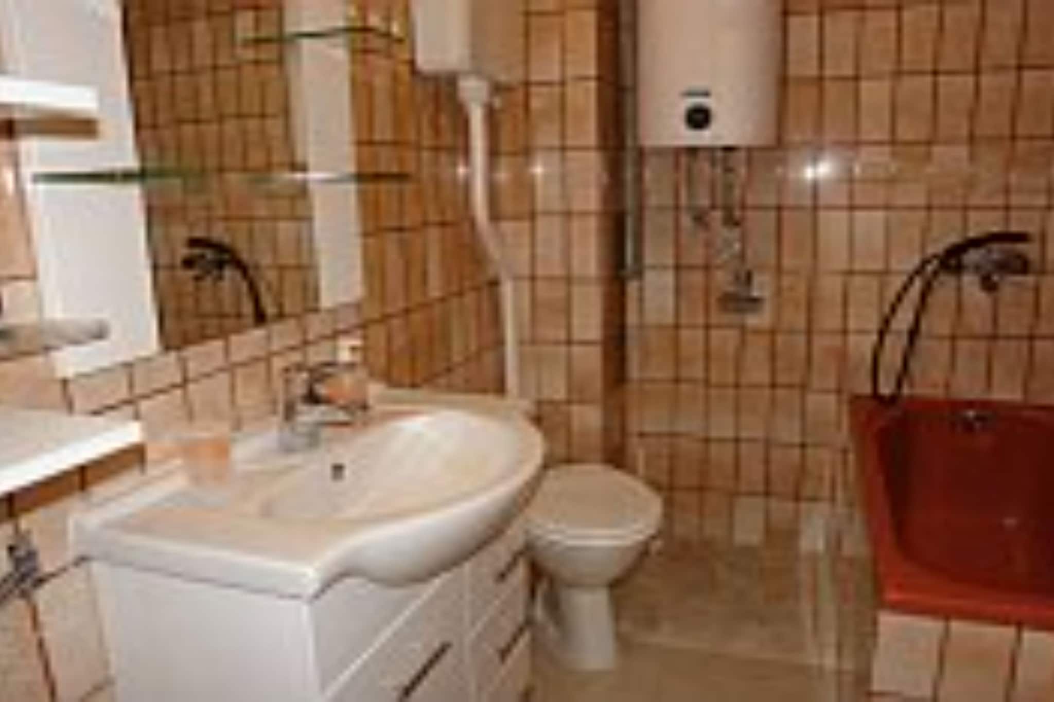 Apartments Jović - One Bedroom Apartment with Terrace (A2)-Badkamer