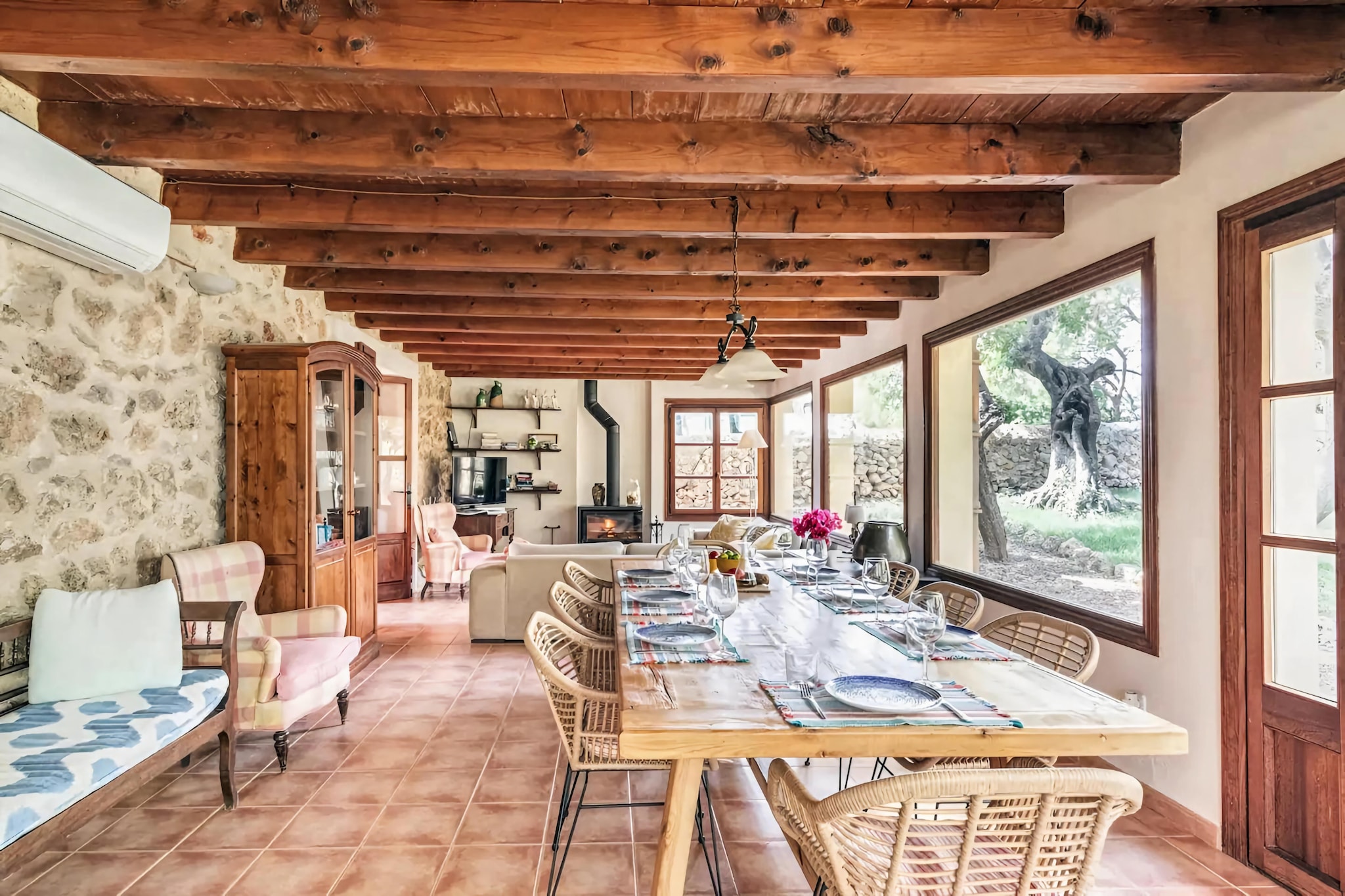 Villa in Santa MarÃ­a with Private Saltwater Pool