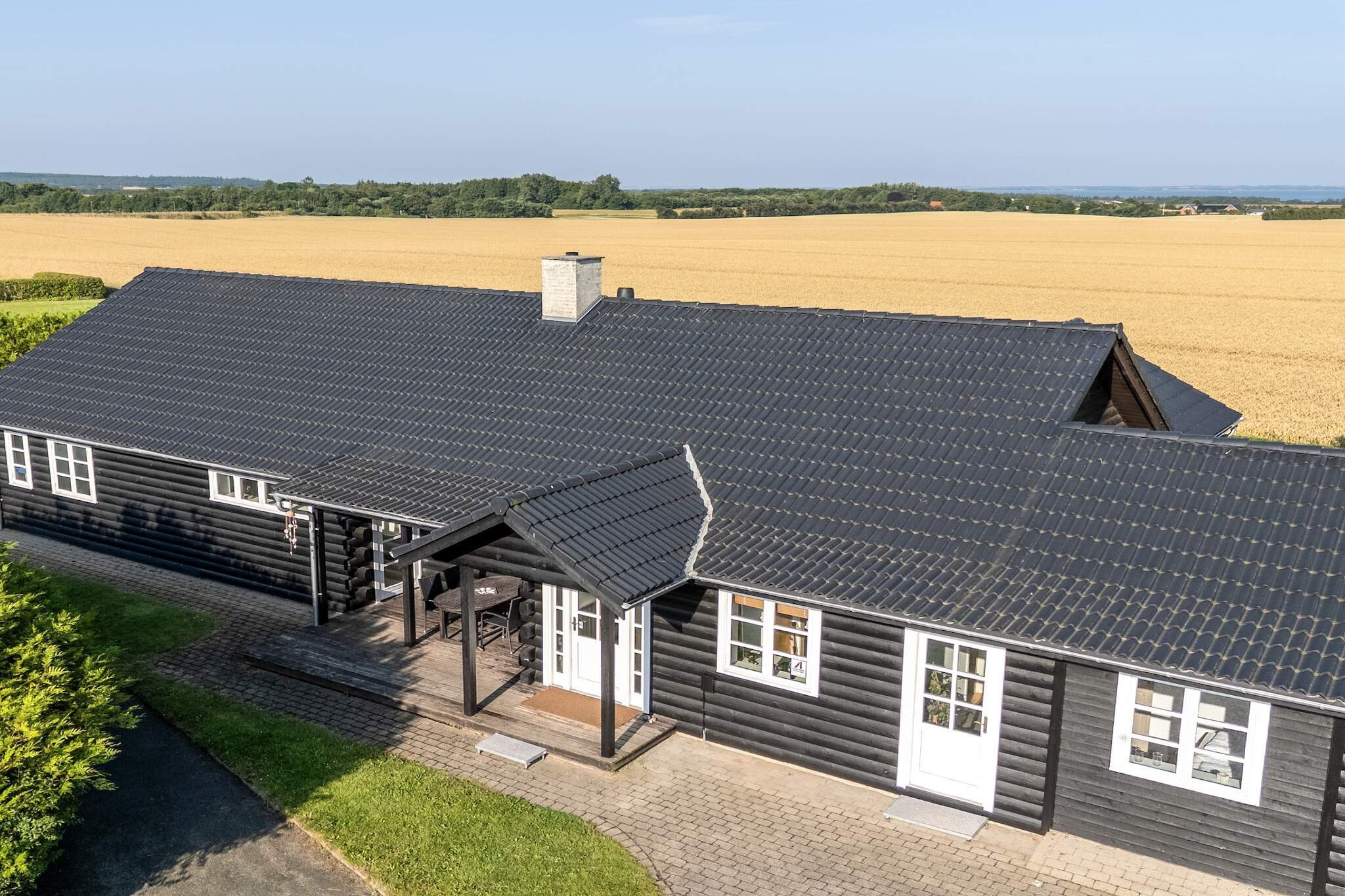 Lodge met uitzicht op de Limfjord - Buitenlucht