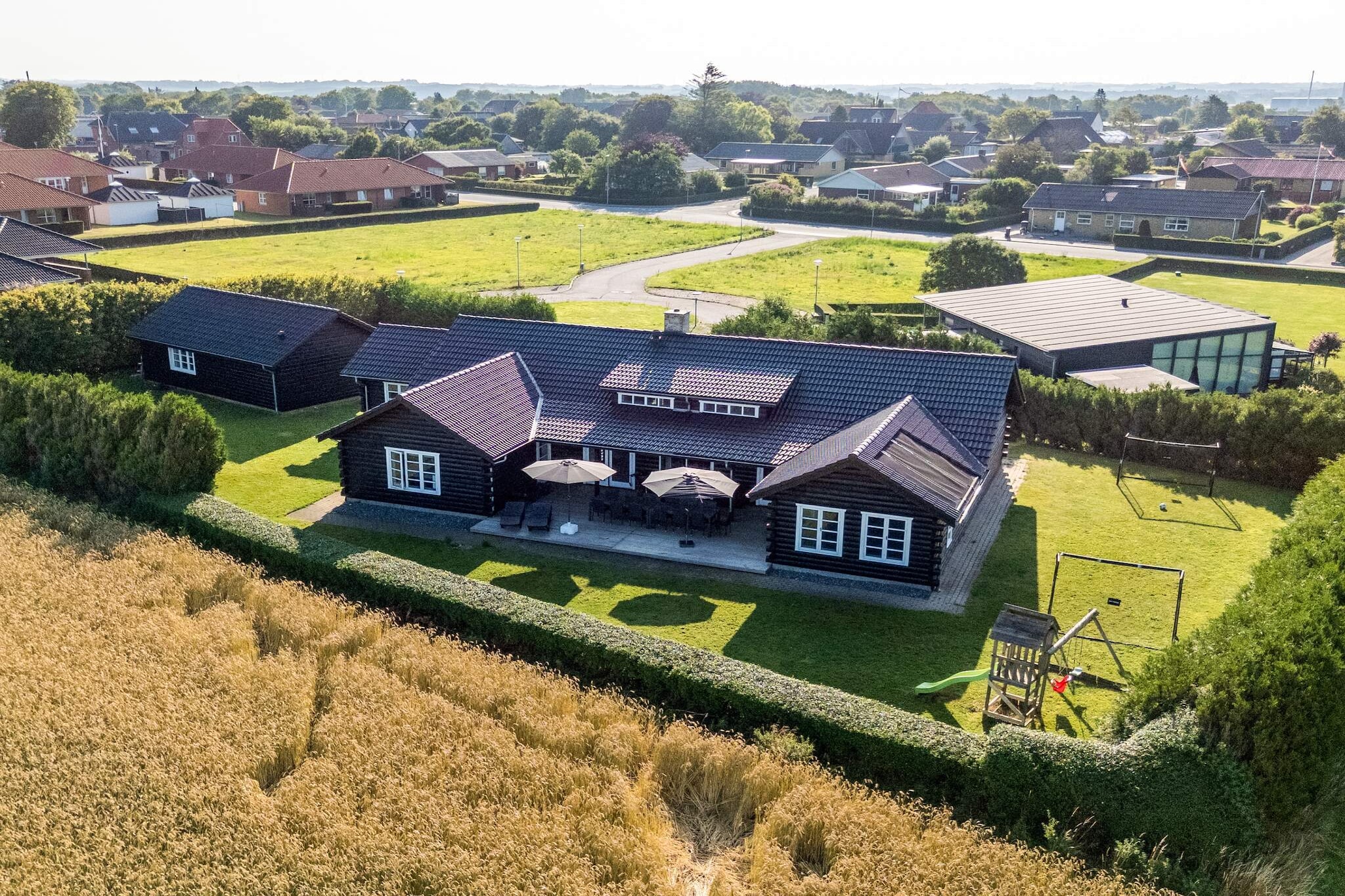 Lodge met uitzicht op de Limfjord - Buitenlucht