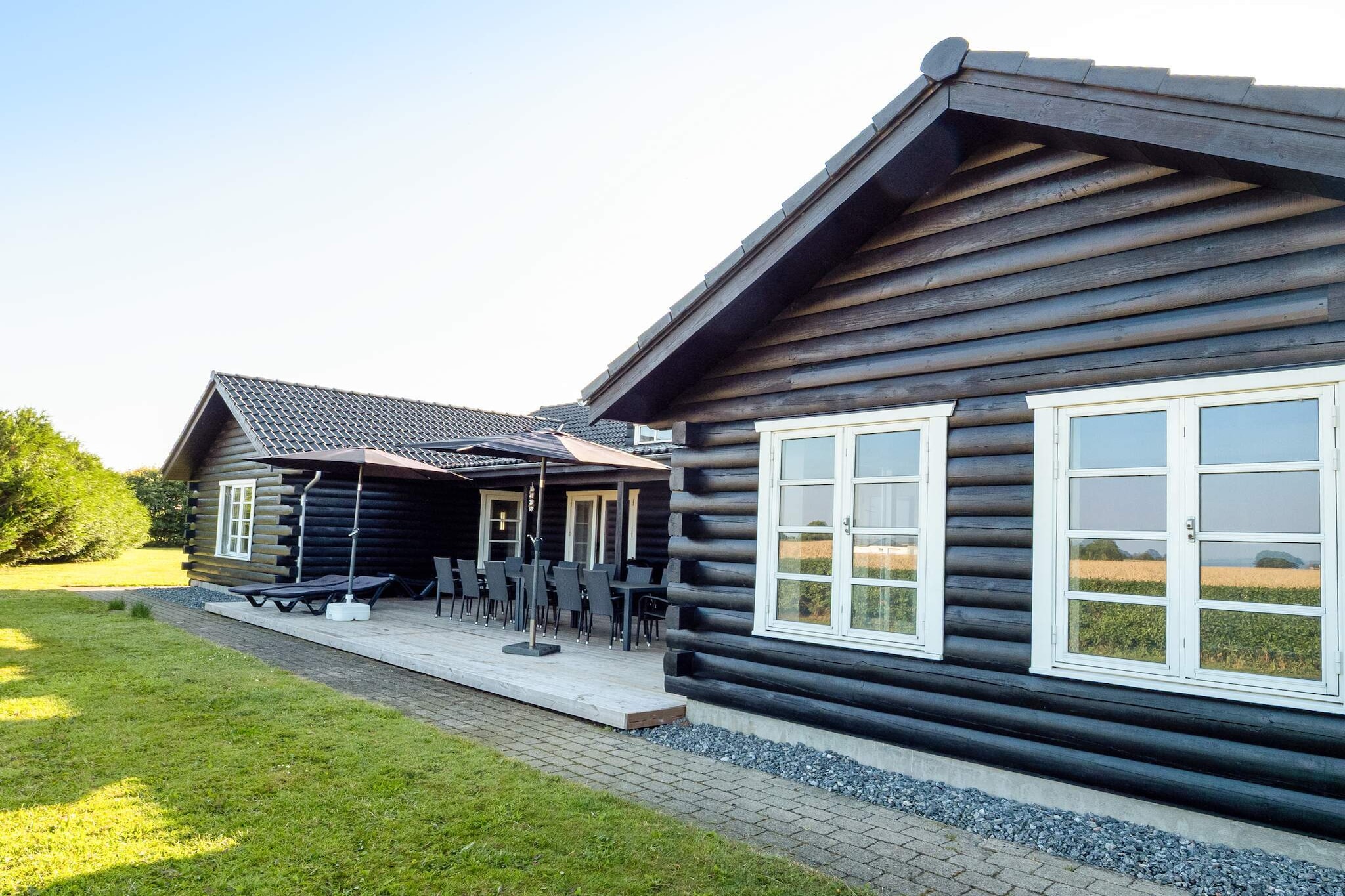 Lodge met uitzicht op de Limfjord - Buitenlucht