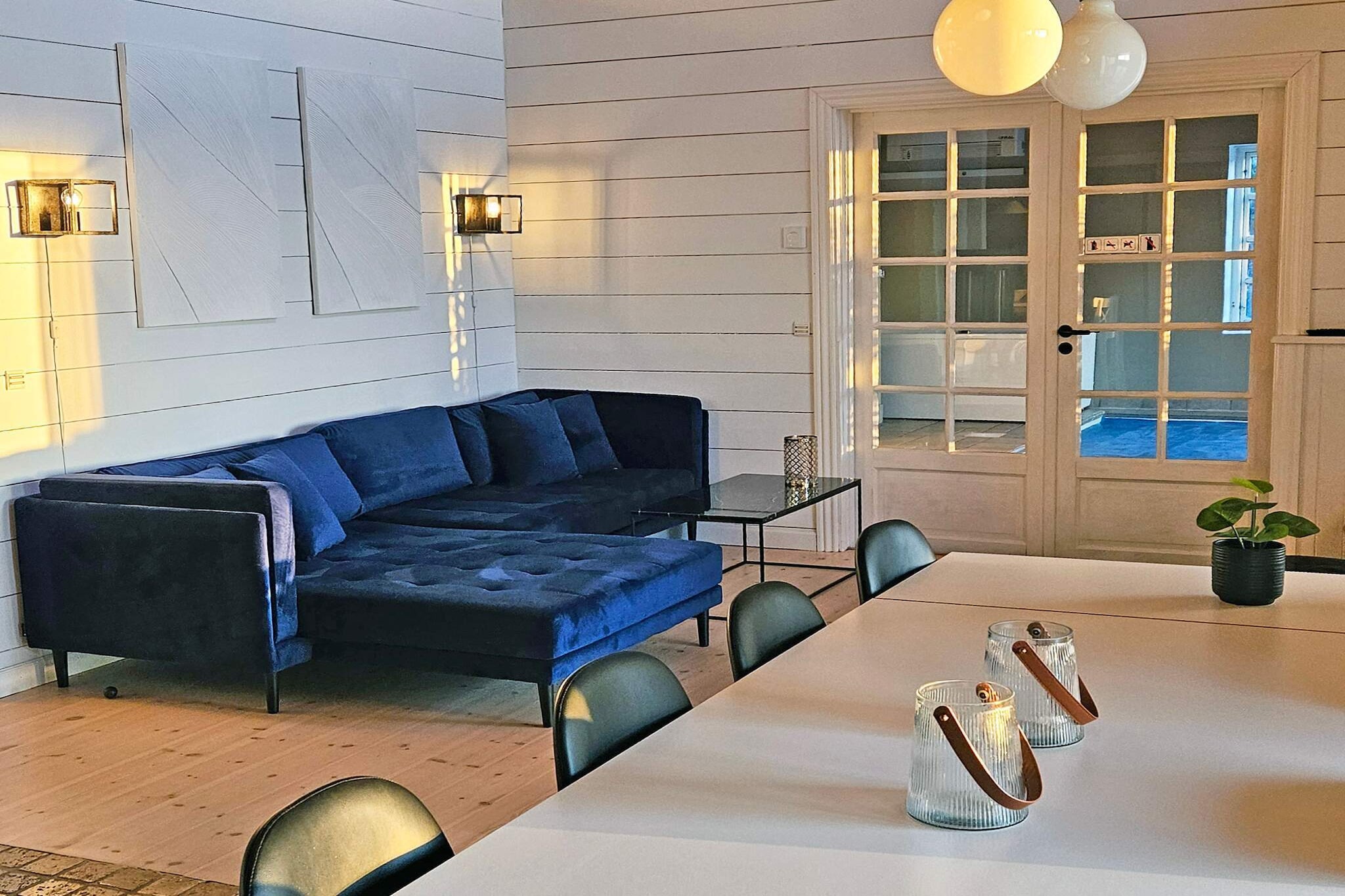 Lodge met uitzicht op de Limfjord - Binnen