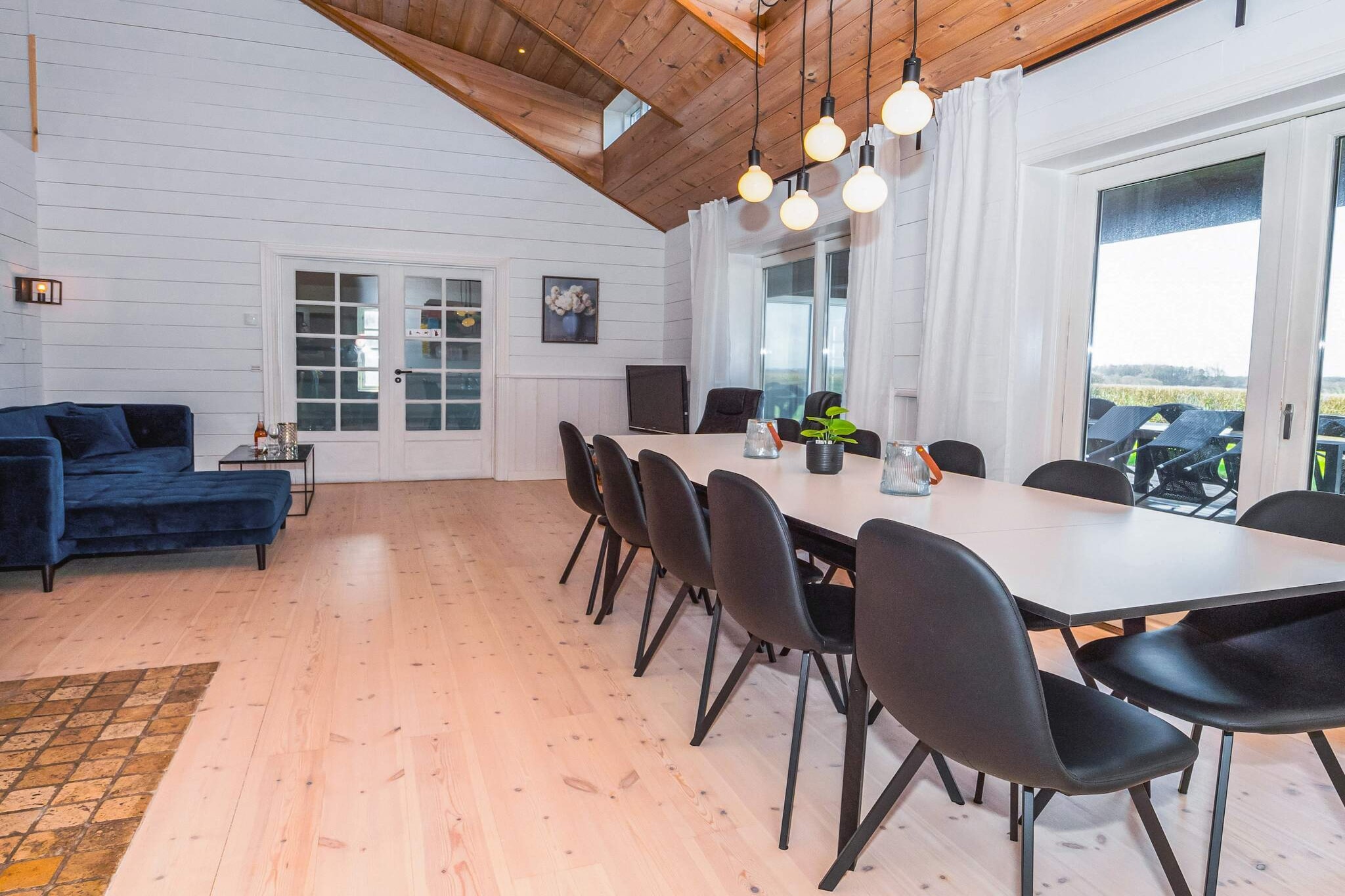 Lodge met uitzicht op de Limfjord - Binnen