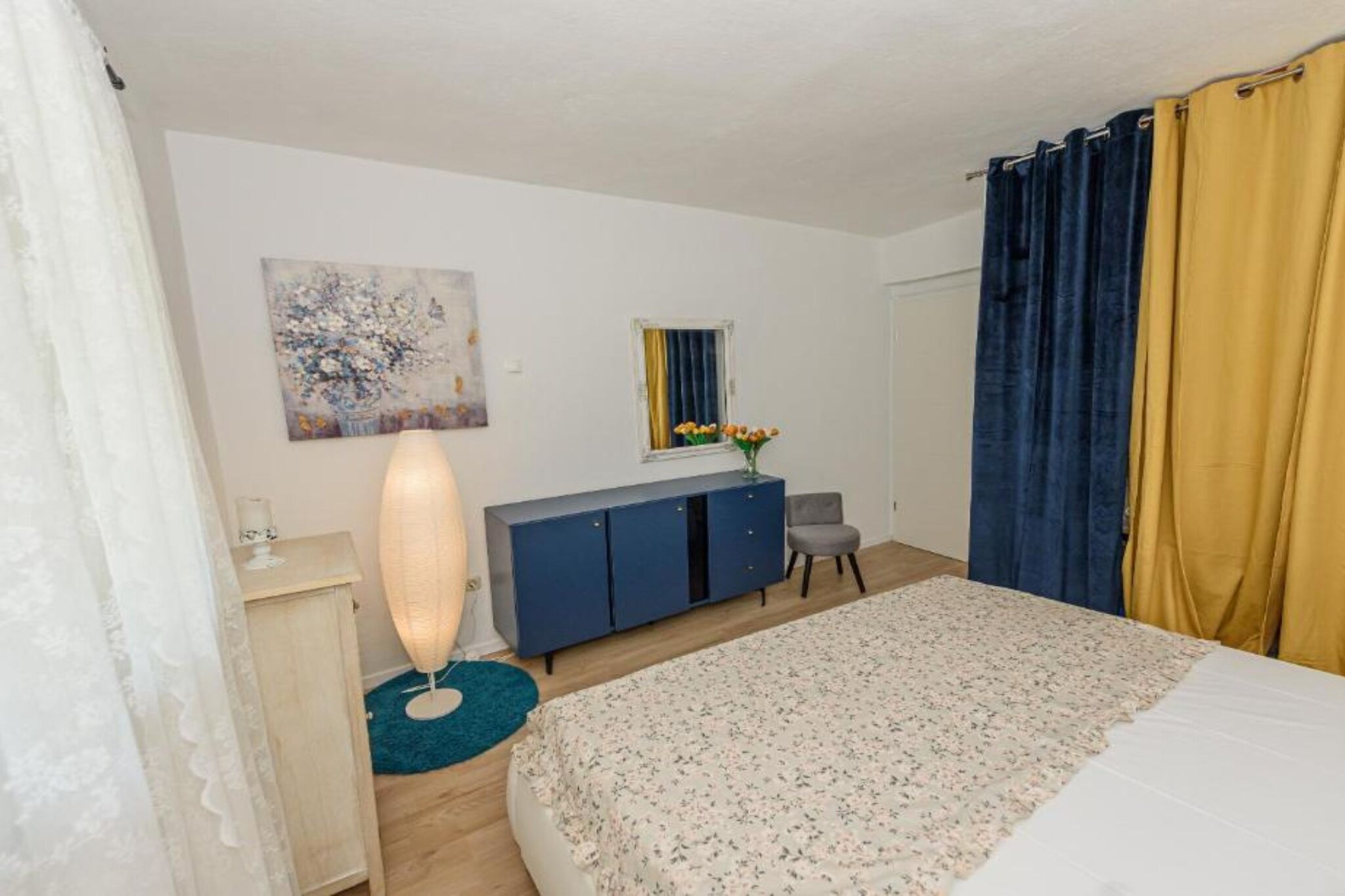One Bedroom House with Sea View-Schlafzimmer
