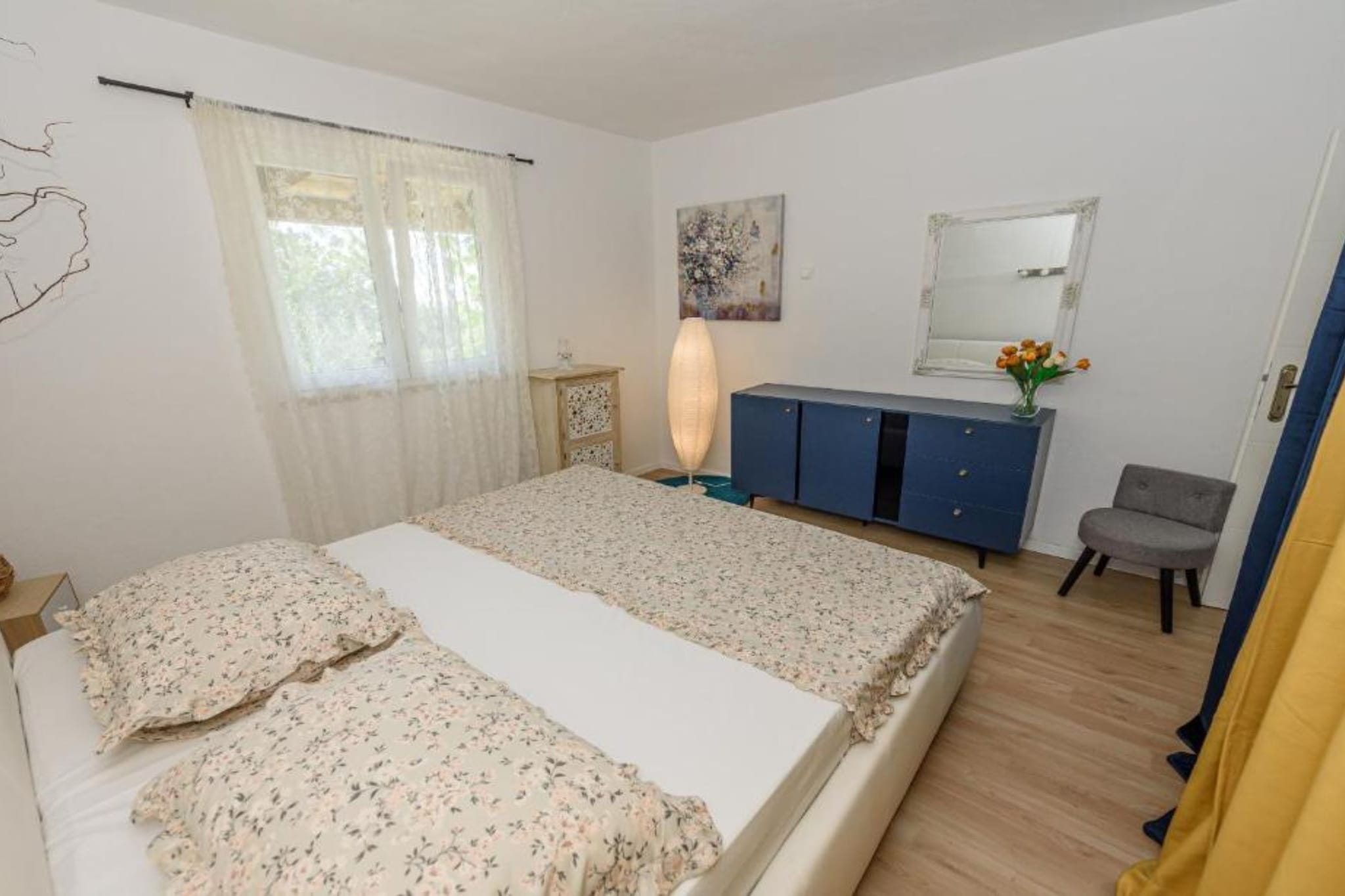 One Bedroom House with Sea View-Schlafzimmer