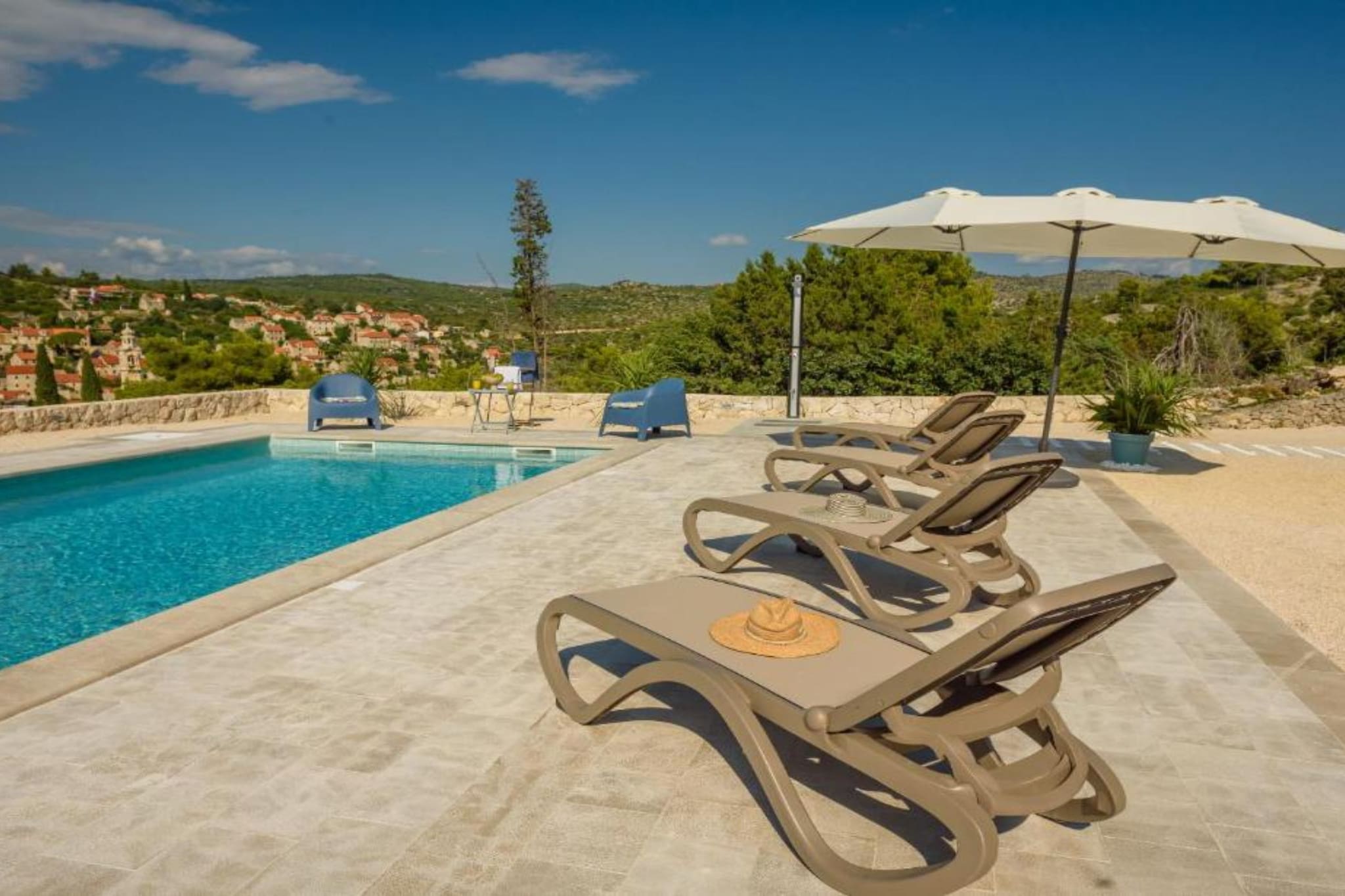 One Bedroom House with Sea View-Schwimmbad
