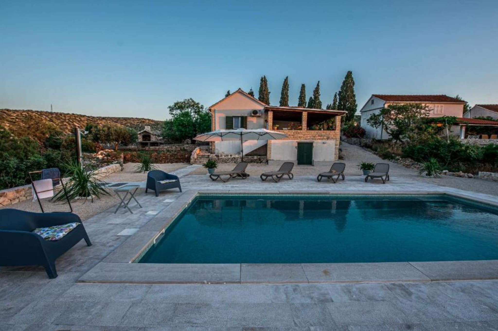 One Bedroom House with Sea View-Schwimmbad