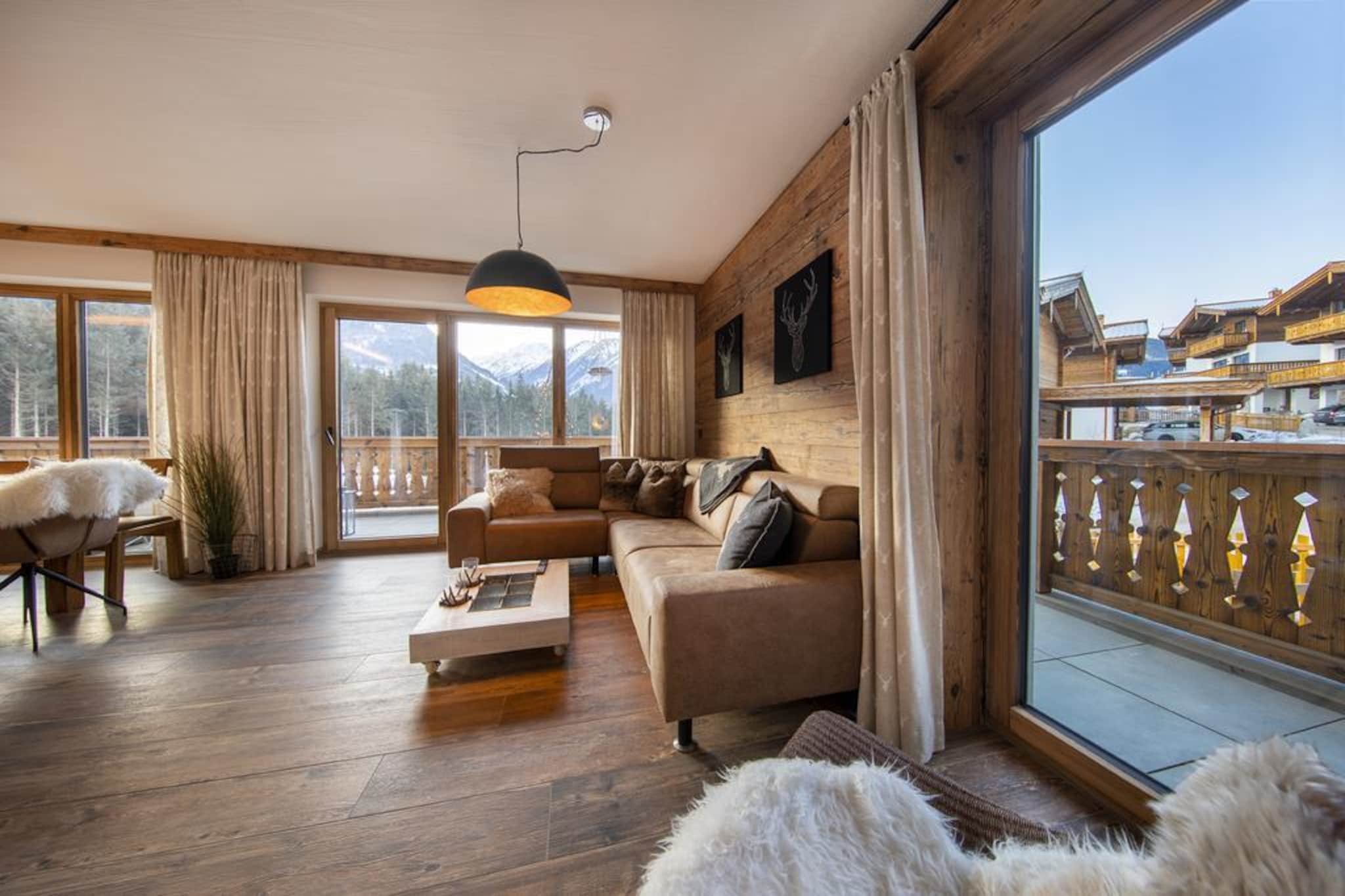 Nationalpark Chalet Grossschober-Wohnzimmer