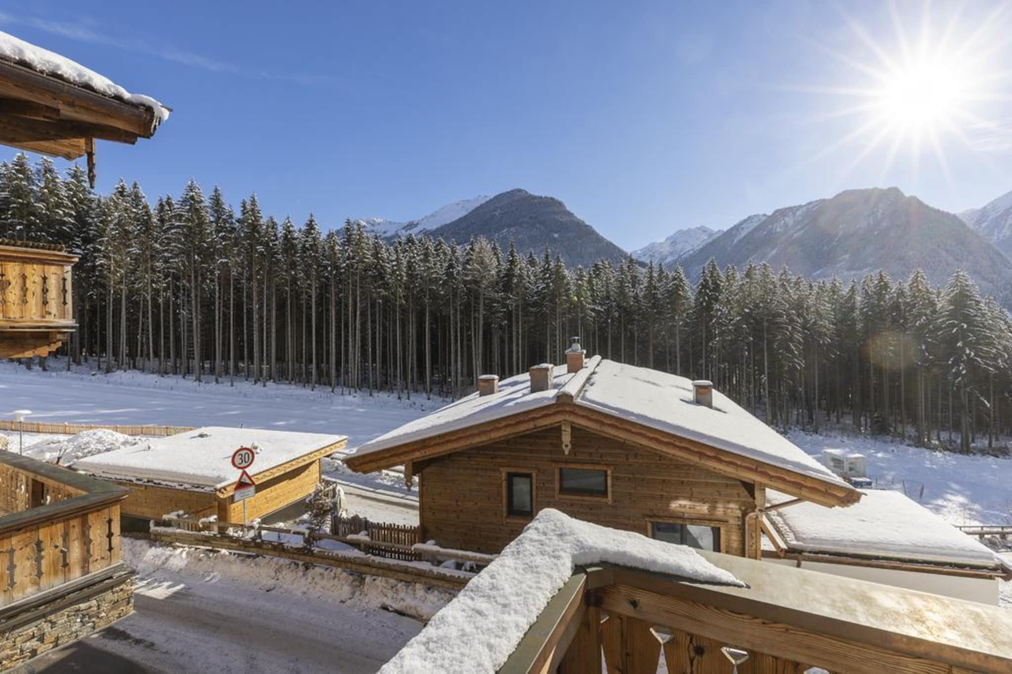 Nationalpark Chalet Grossschober-Aussicht Winter
