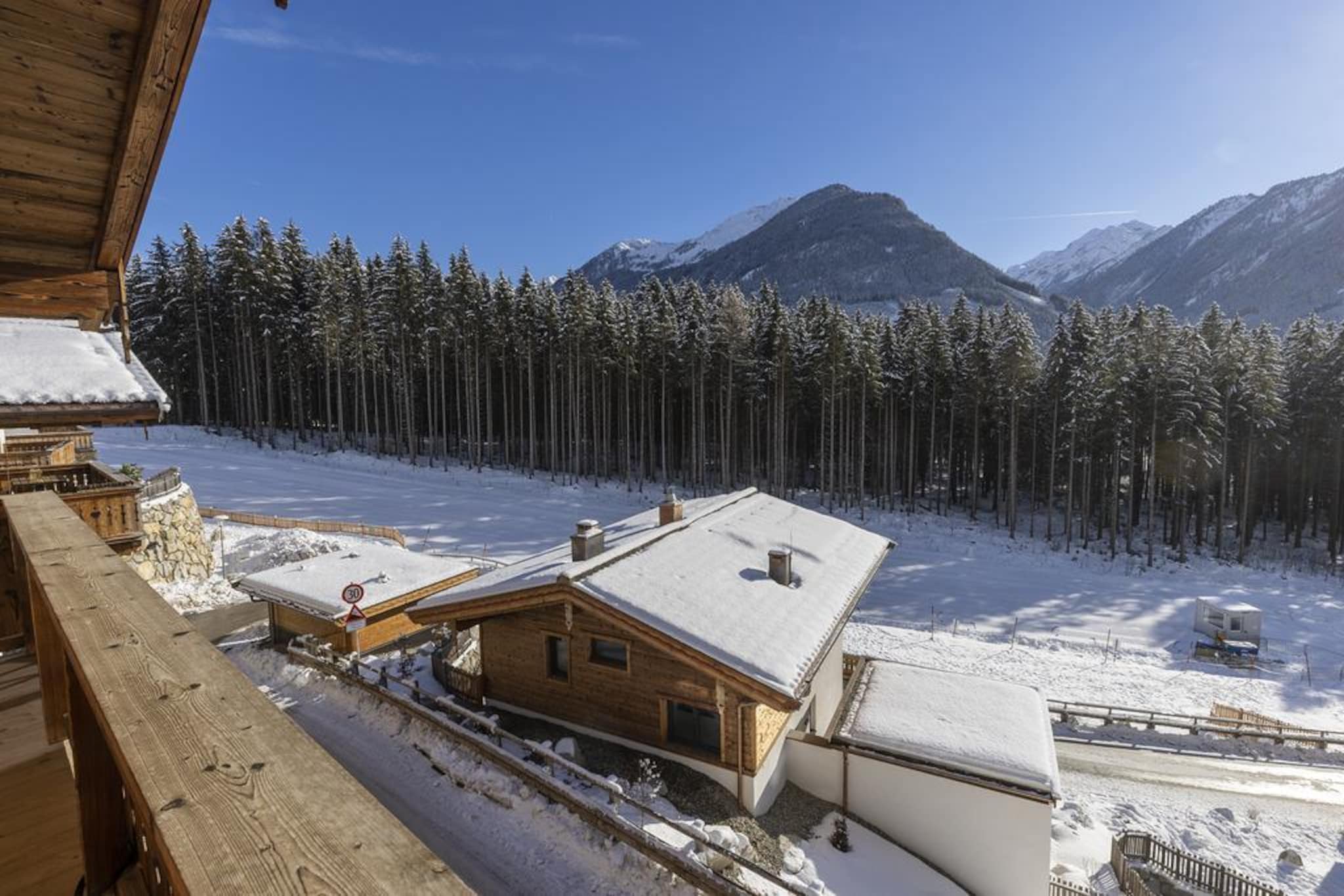 Nationalpark Chalet Grossschober-Aussicht Winter