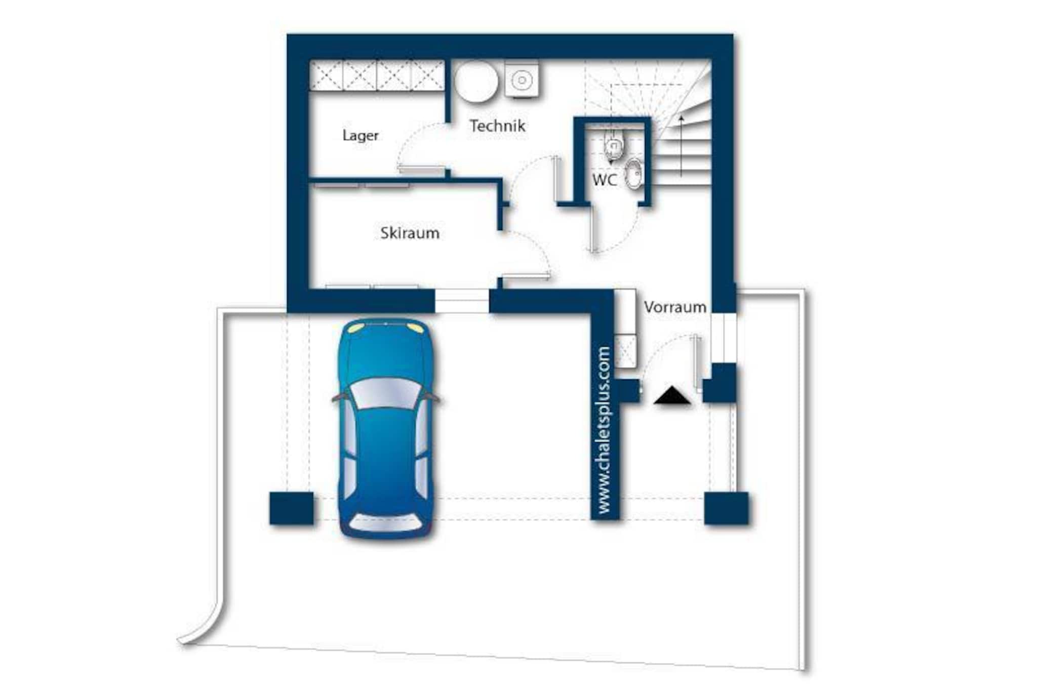 Nationalpark Chalet Grossschober-Grundriss
