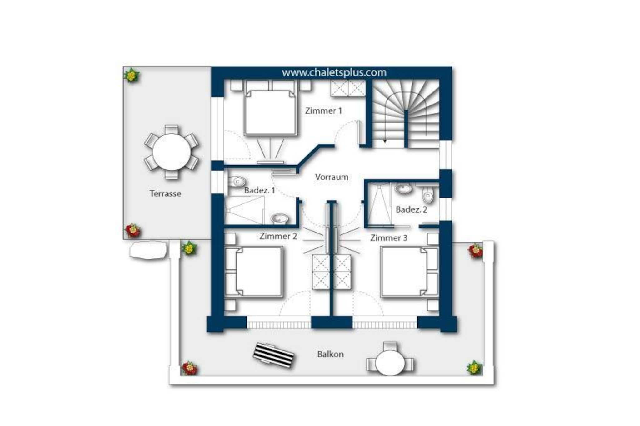 Nationalpark Chalet Grosser Hexenkopf-Plan d'étage