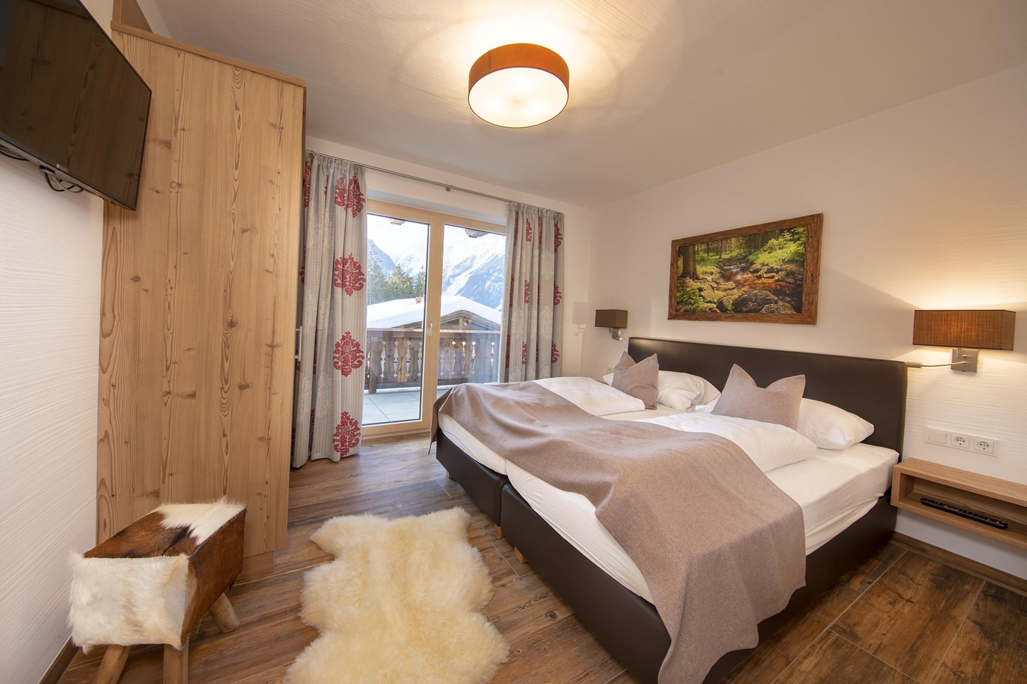 Nationalpark Chalet Stein am Ferner-Slaapkamer