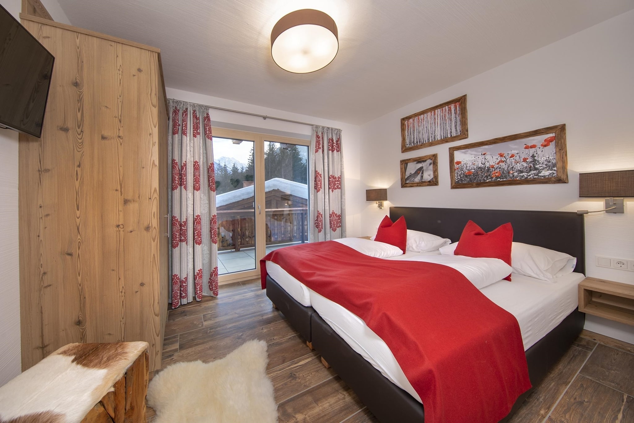 Nationalpark Chalet Stein am Ferner-Slaapkamer