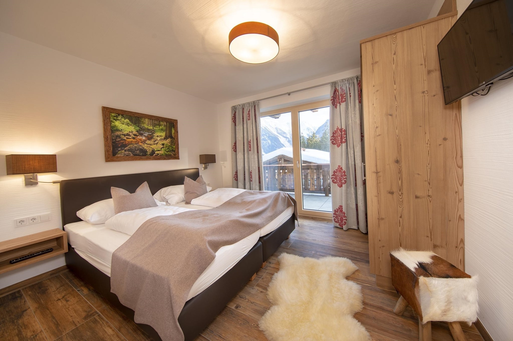 Nationalpark Chalet Stein am Ferner-Slaapkamer