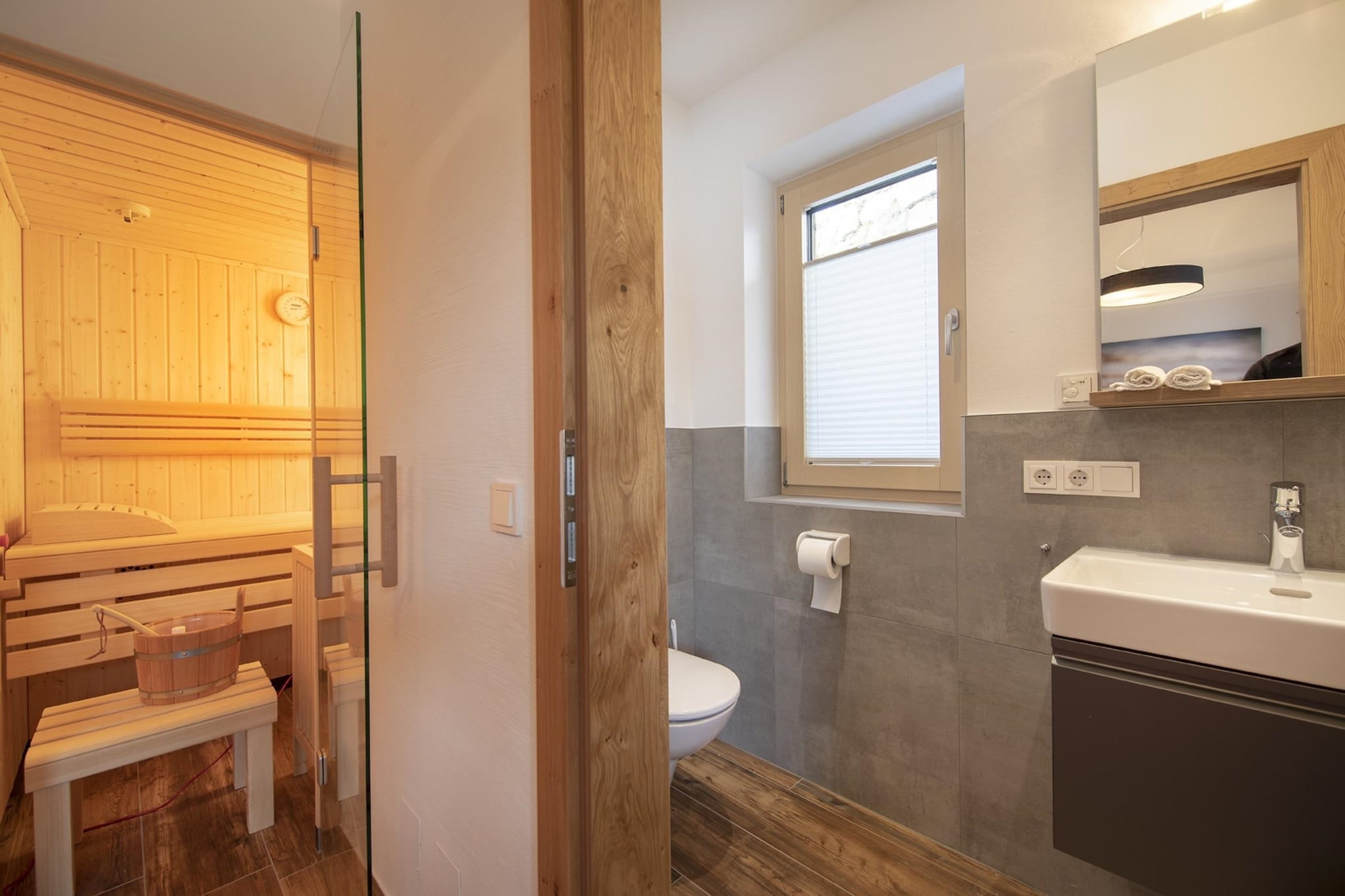 Nationalpark Chalet Stein am Ferner-Badkamer