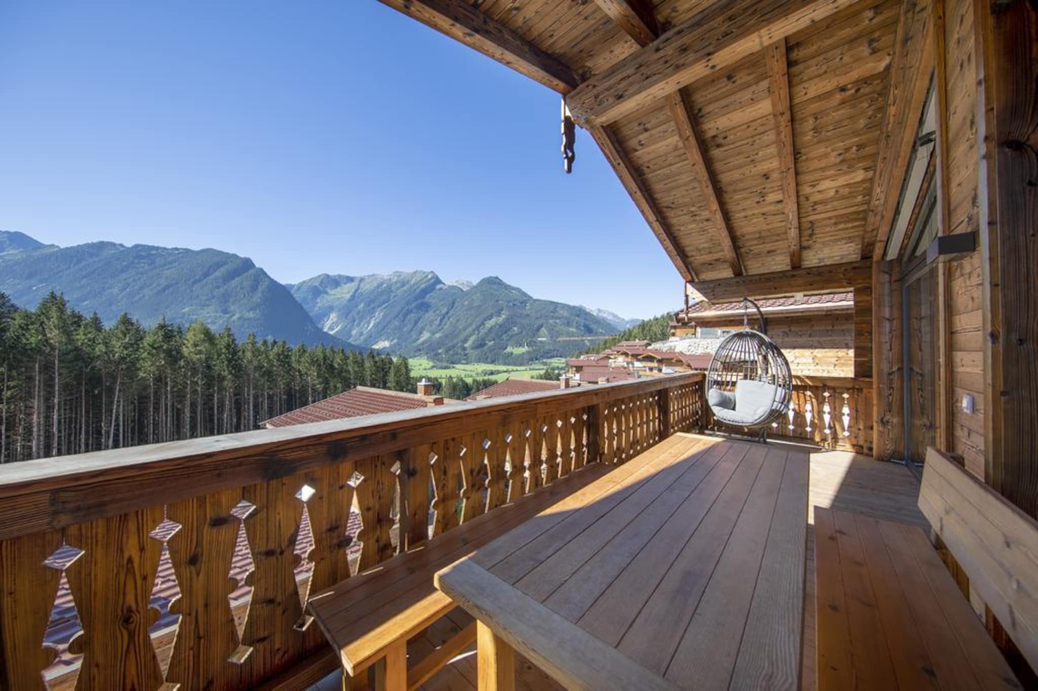 Nationalpark Chalet Stein am Ferner-Uitzicht zomer