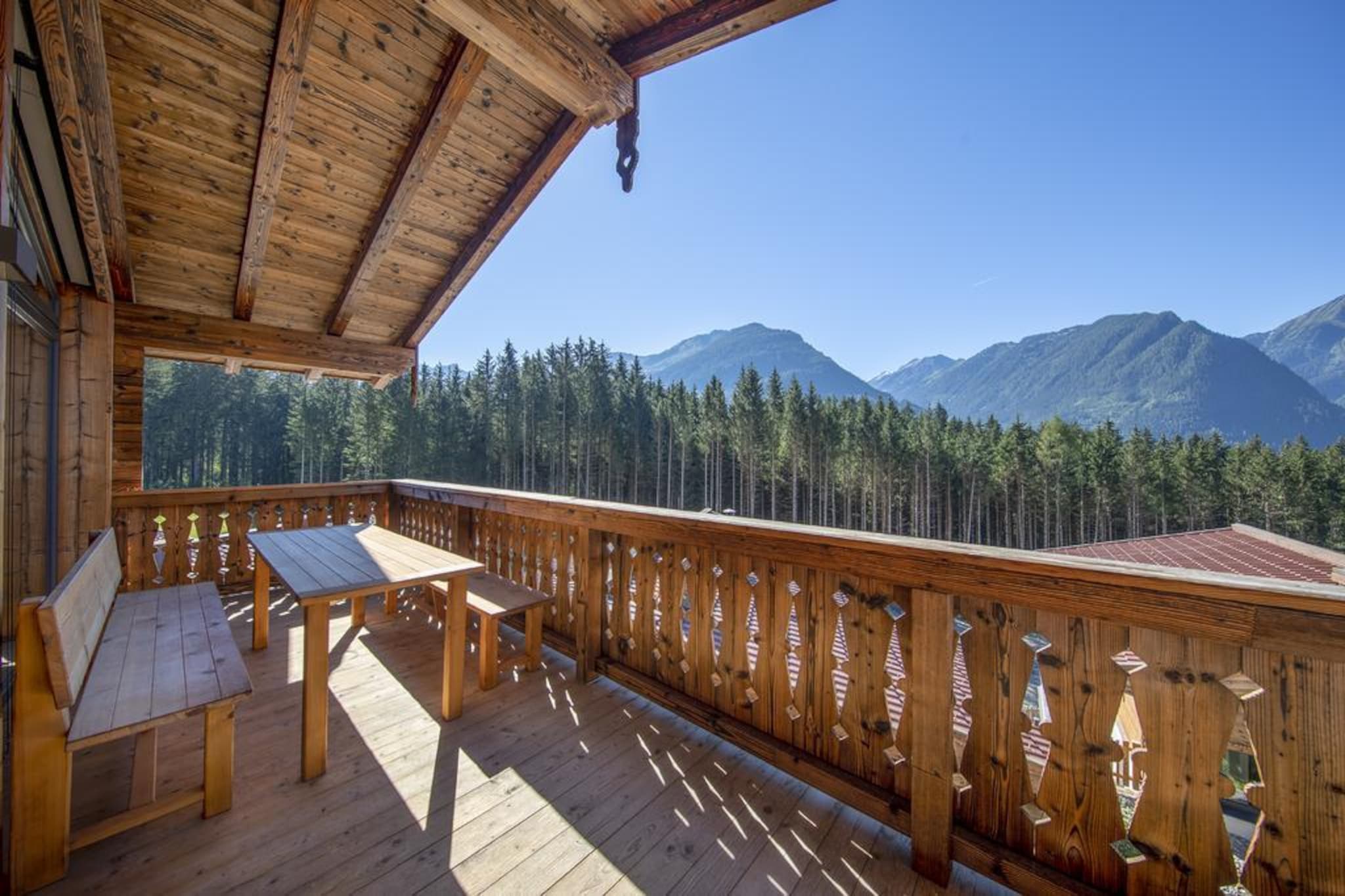 Nationalpark Chalet Stein am Ferner-Terrasbalkon