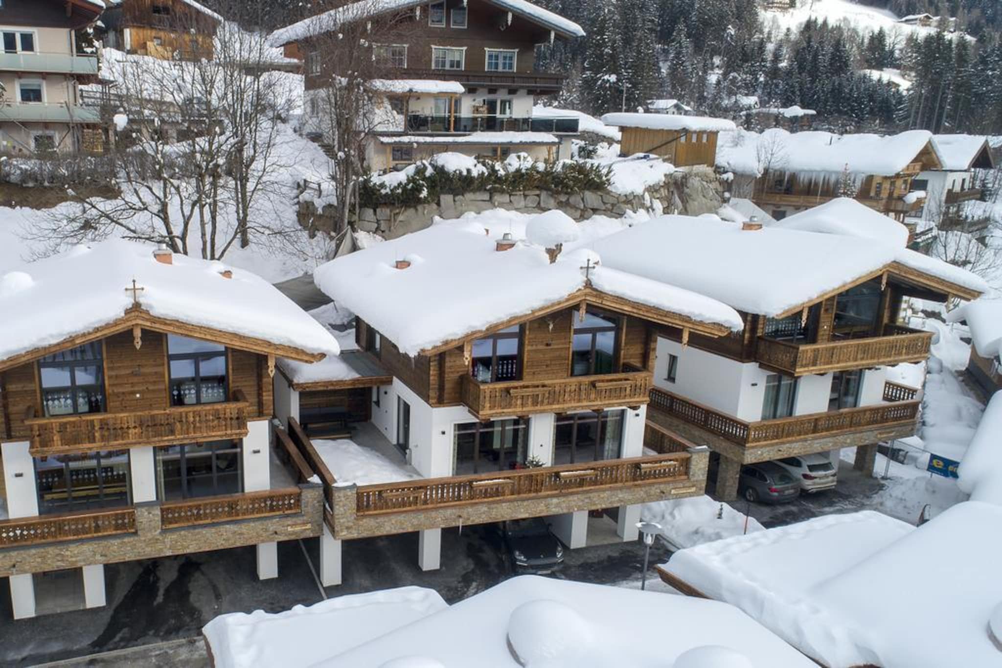 Nationalpark Chalet Stein am Ferner-Exterieur winter