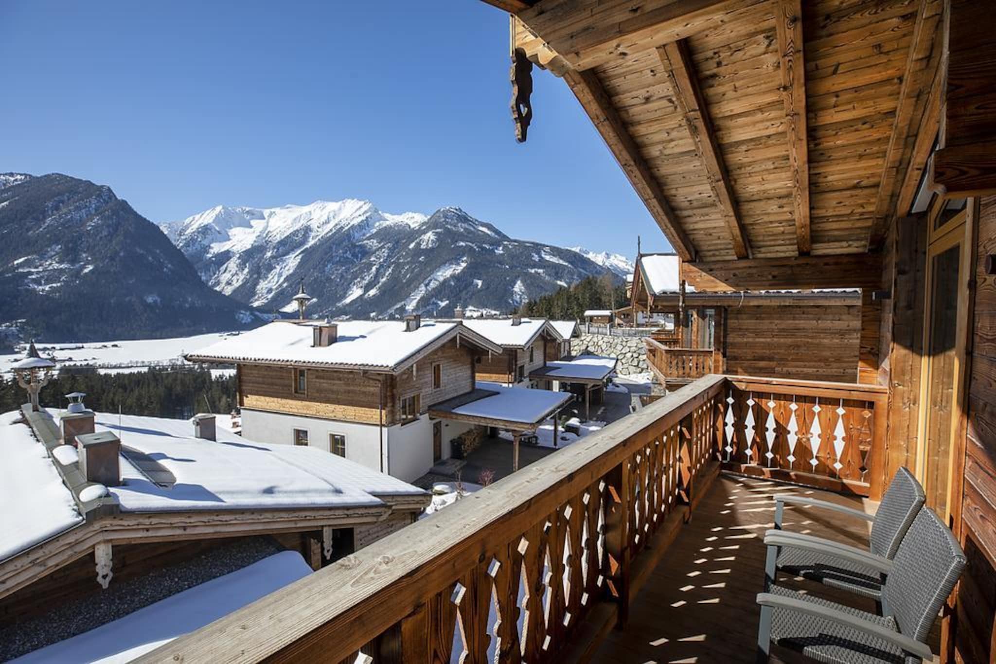 Nationalpark Chalet Stein am Ferner-Uitzicht winter