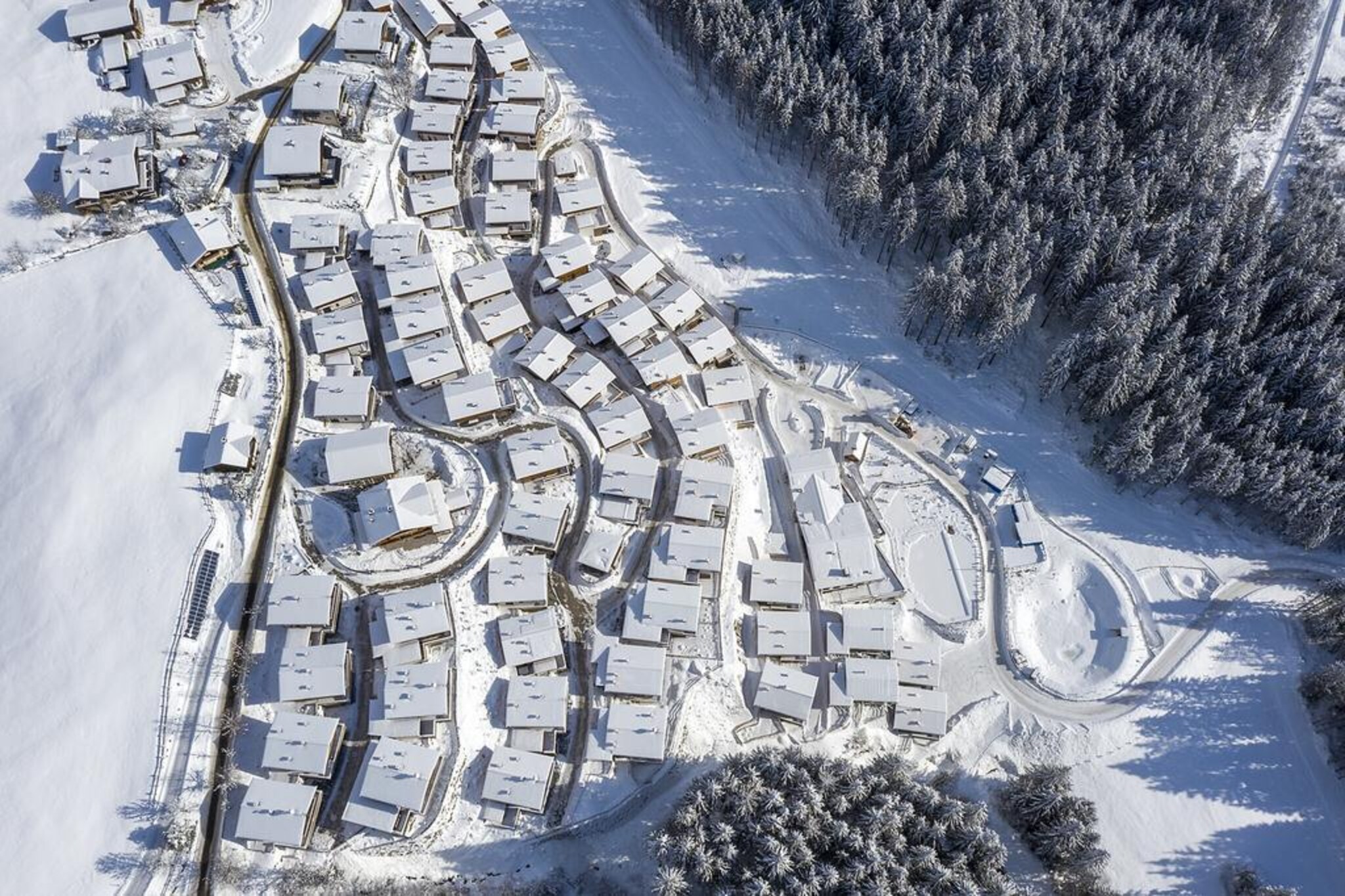 Nationalpark Chalet Stein am Ferner-Gebied winter 5km