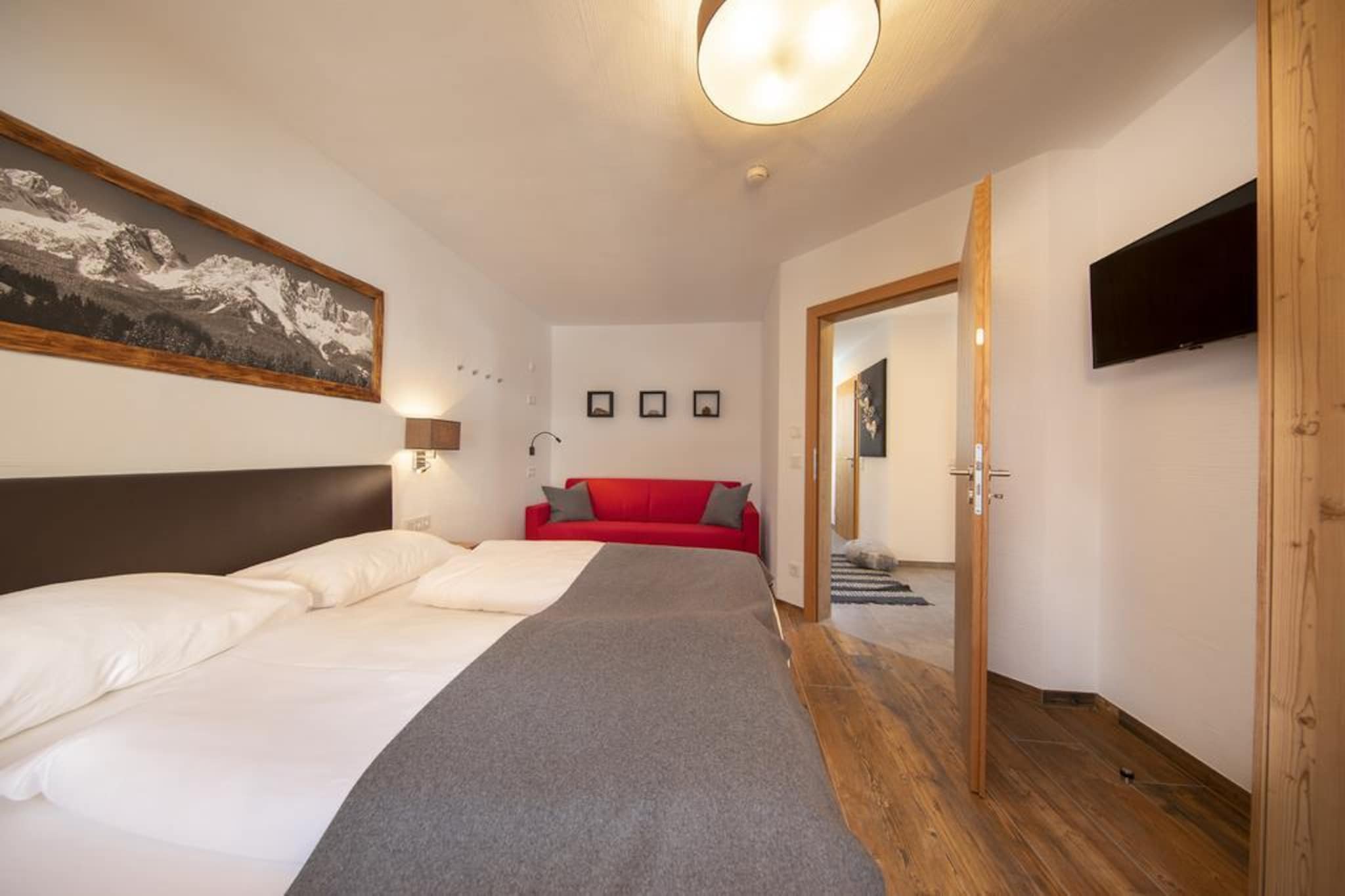 Nationalpark Chalet Stein am Ferner-Slaapkamer