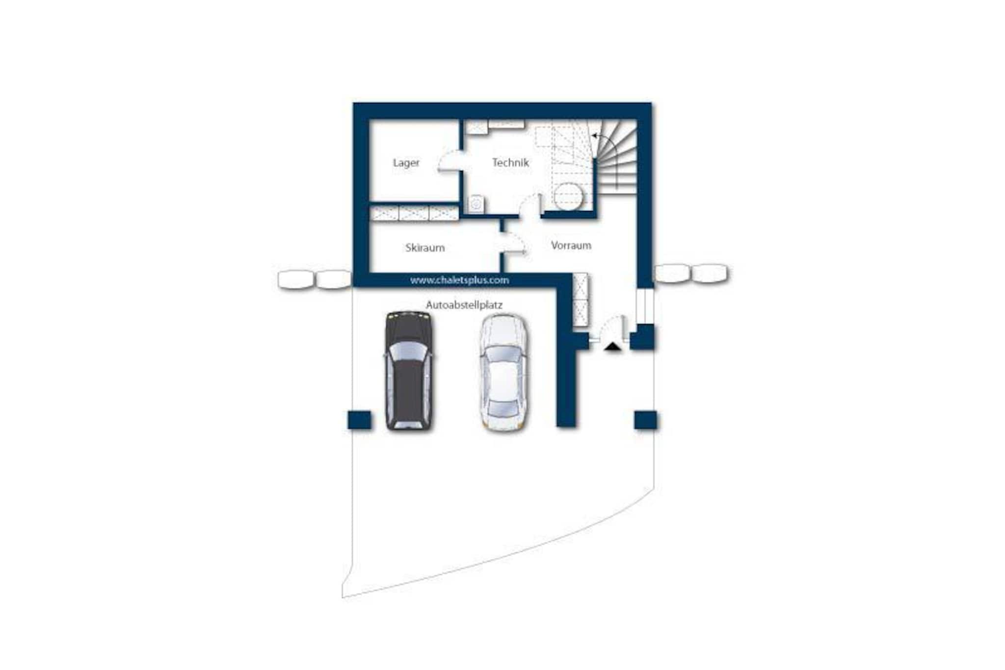 Nationalpark Chalet Stein am Ferner-Plattegrond