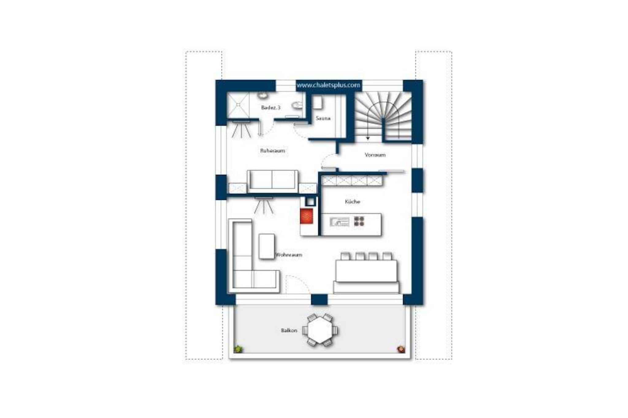 Nationalpark Chalet Stein am Ferner-Plattegrond