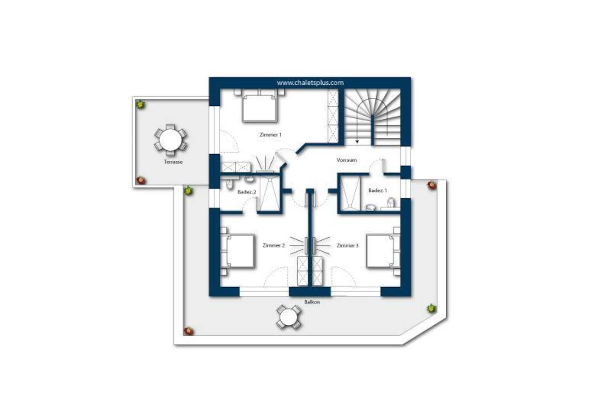 Nationalpark Chalet Stein am Ferner-Plattegrond