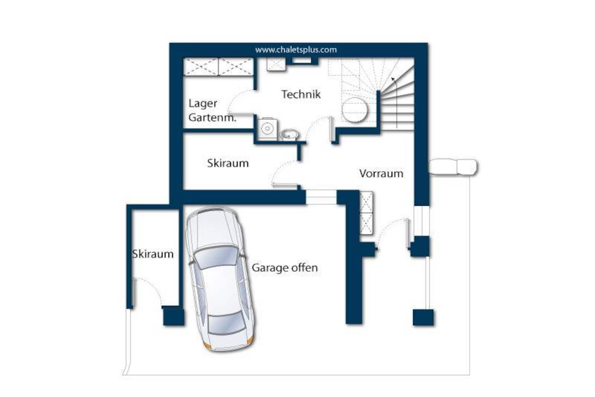 Nationalpark Chalet Grosser Geiger-Plan d'étage