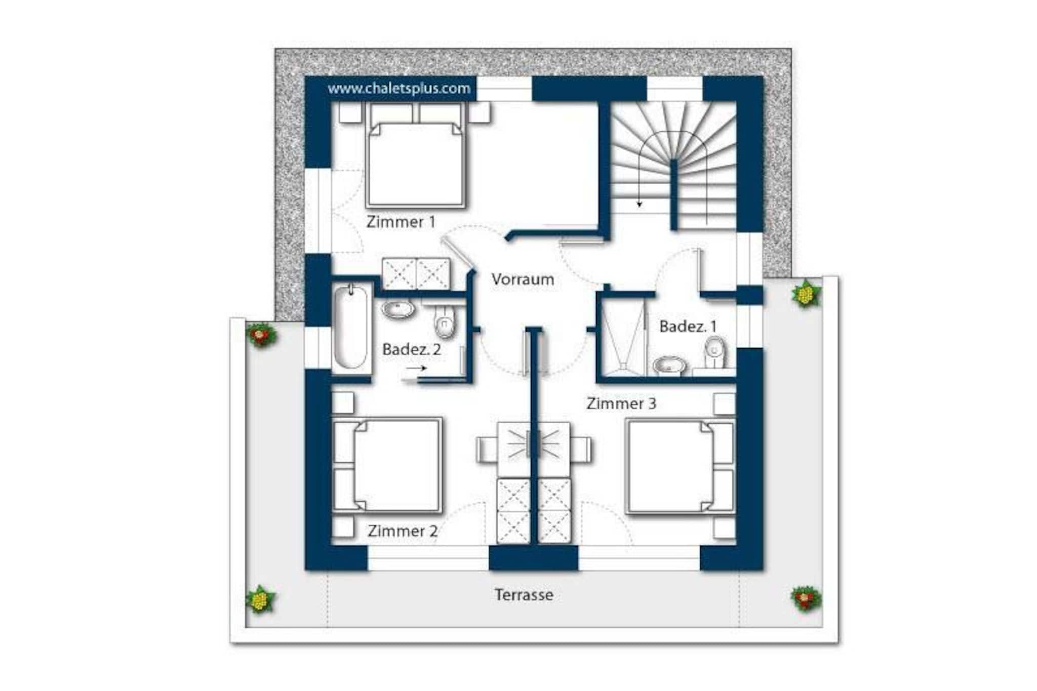 Nationalpark Chalet Grosser Geiger-Plan d'étage