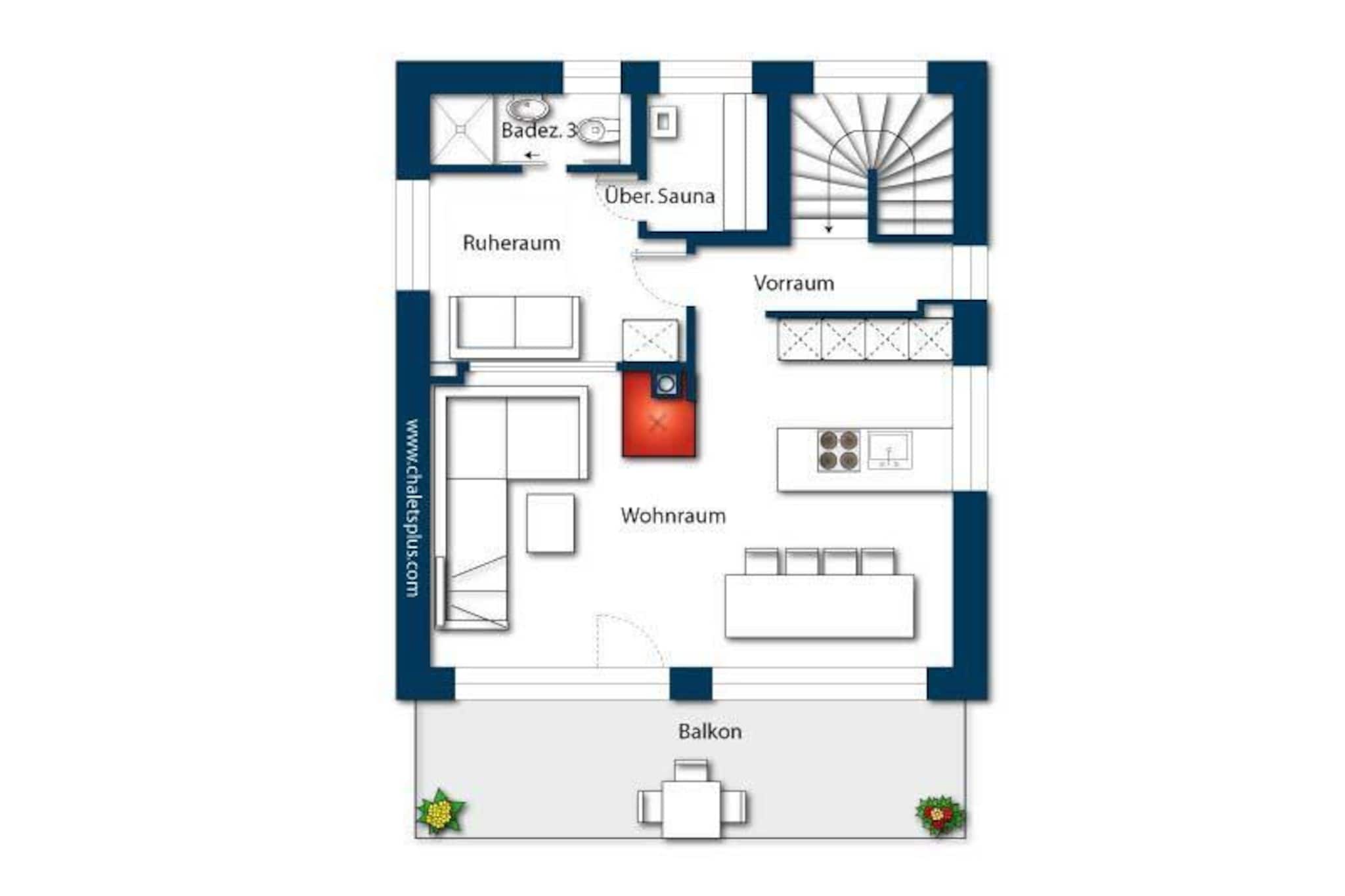 Nationalpark Chalet Grosser Geiger-Plan d'étage