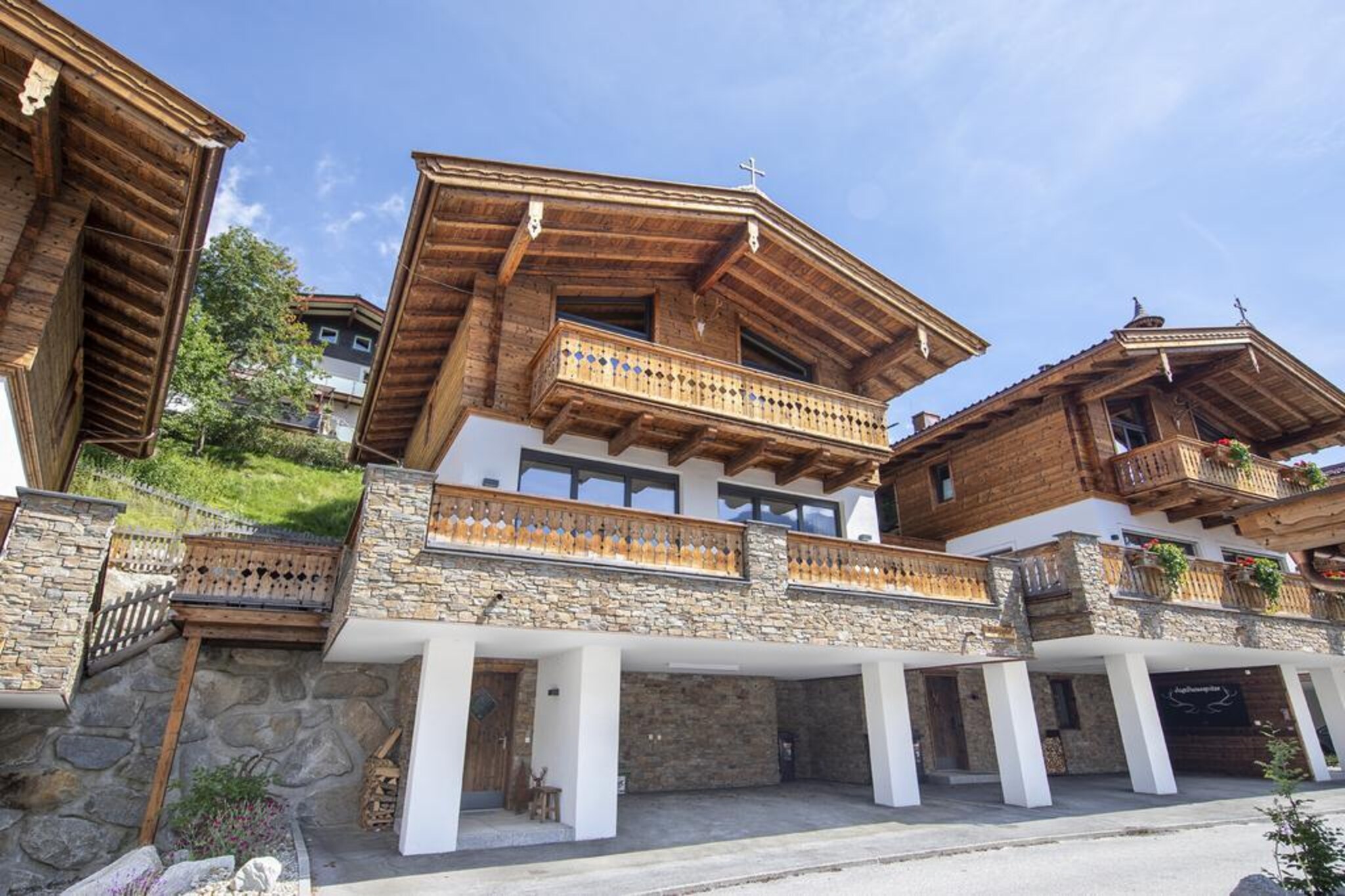 Nationalpark Chalet Alplesspitze-Buitenkant zomer