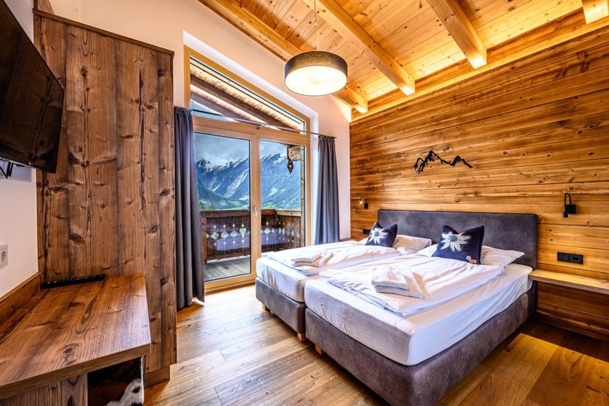 Nationalpark Chalet Alplesspitze-Slaapkamer