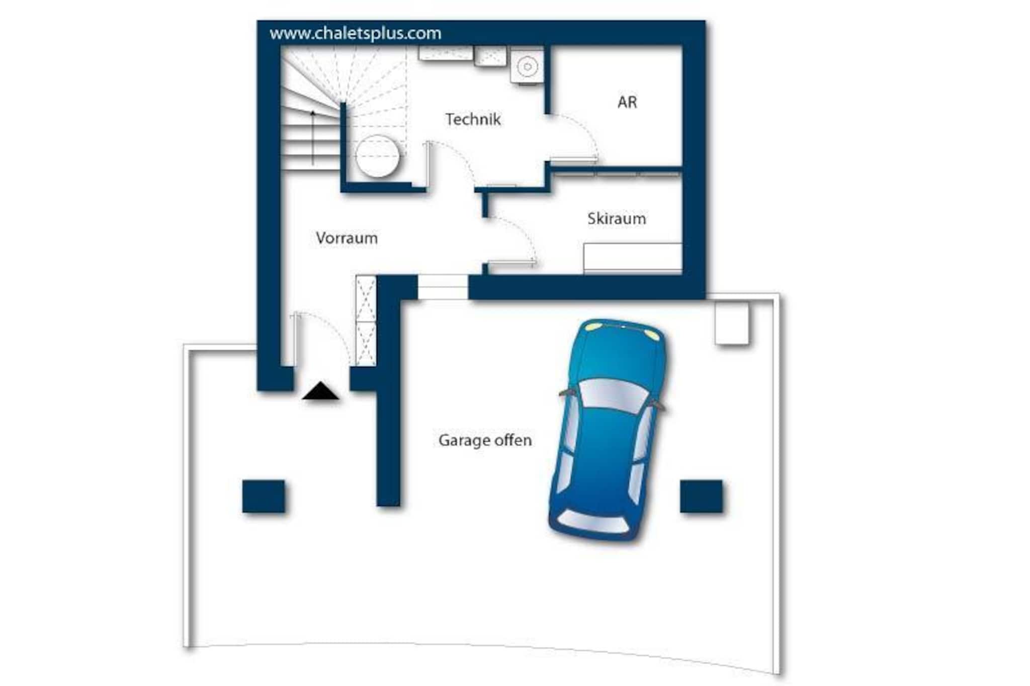 Nationalpark Chalet Alplesspitze-Plattegrond